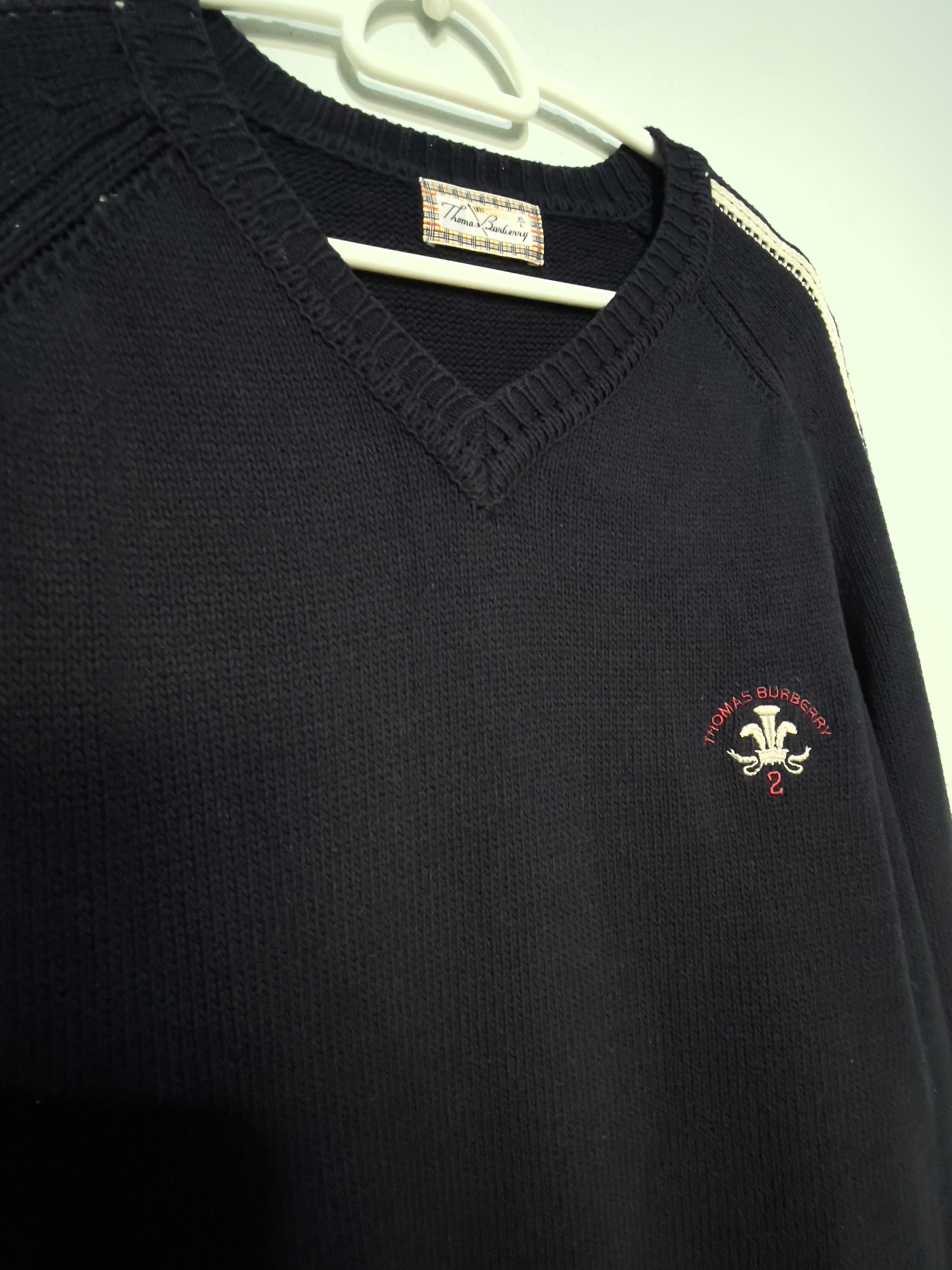 Burberry 🔥 heavy sweater jumper TB Burberry size xl cotton Size US XL / EU 56 / 4 - 5 Thumbnail