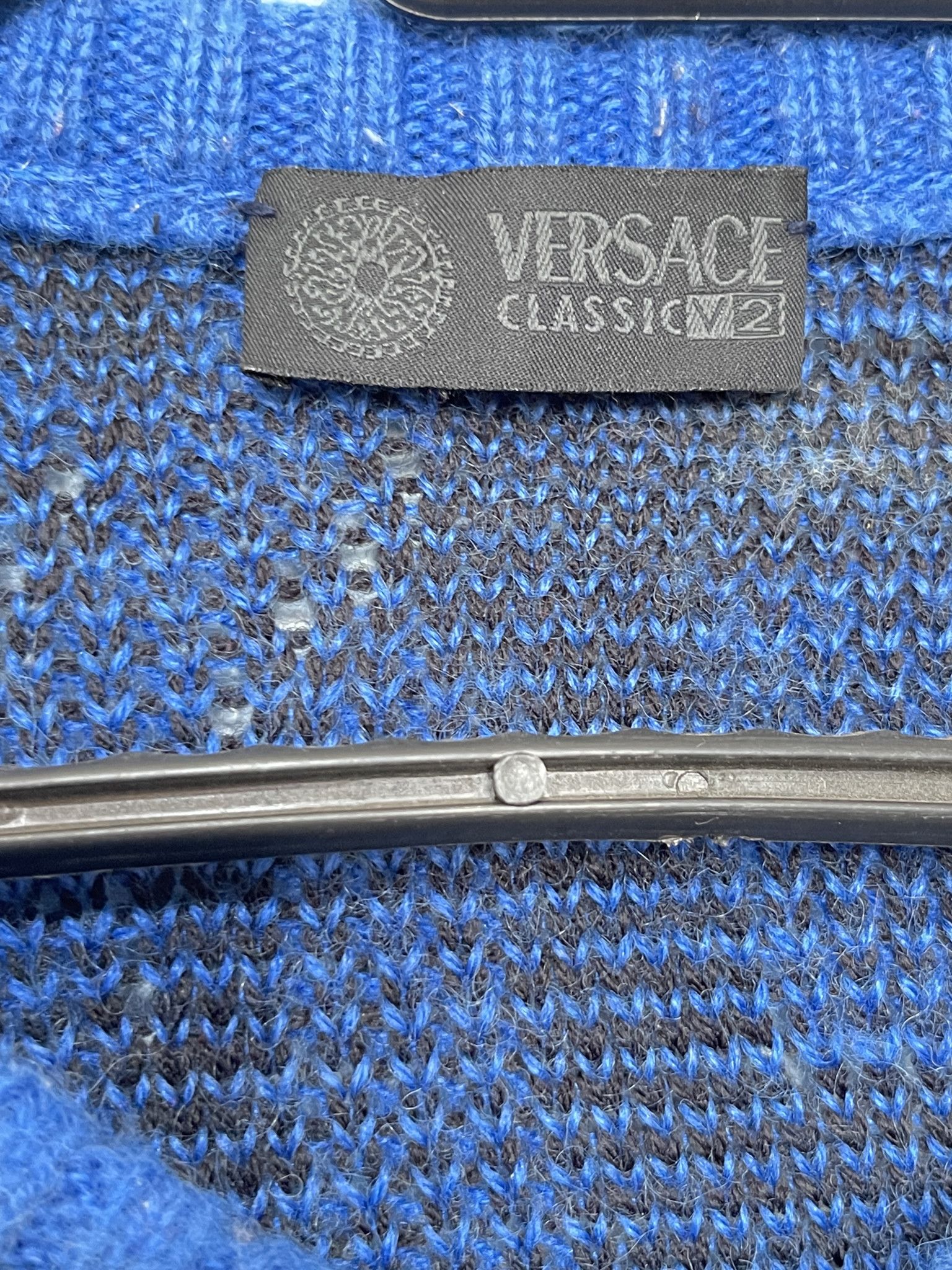 Versace 🔥 knitted versace Greca sweater jumper wool size xl wool Size US XL / EU 56 / 4 - 7 Thumbnail