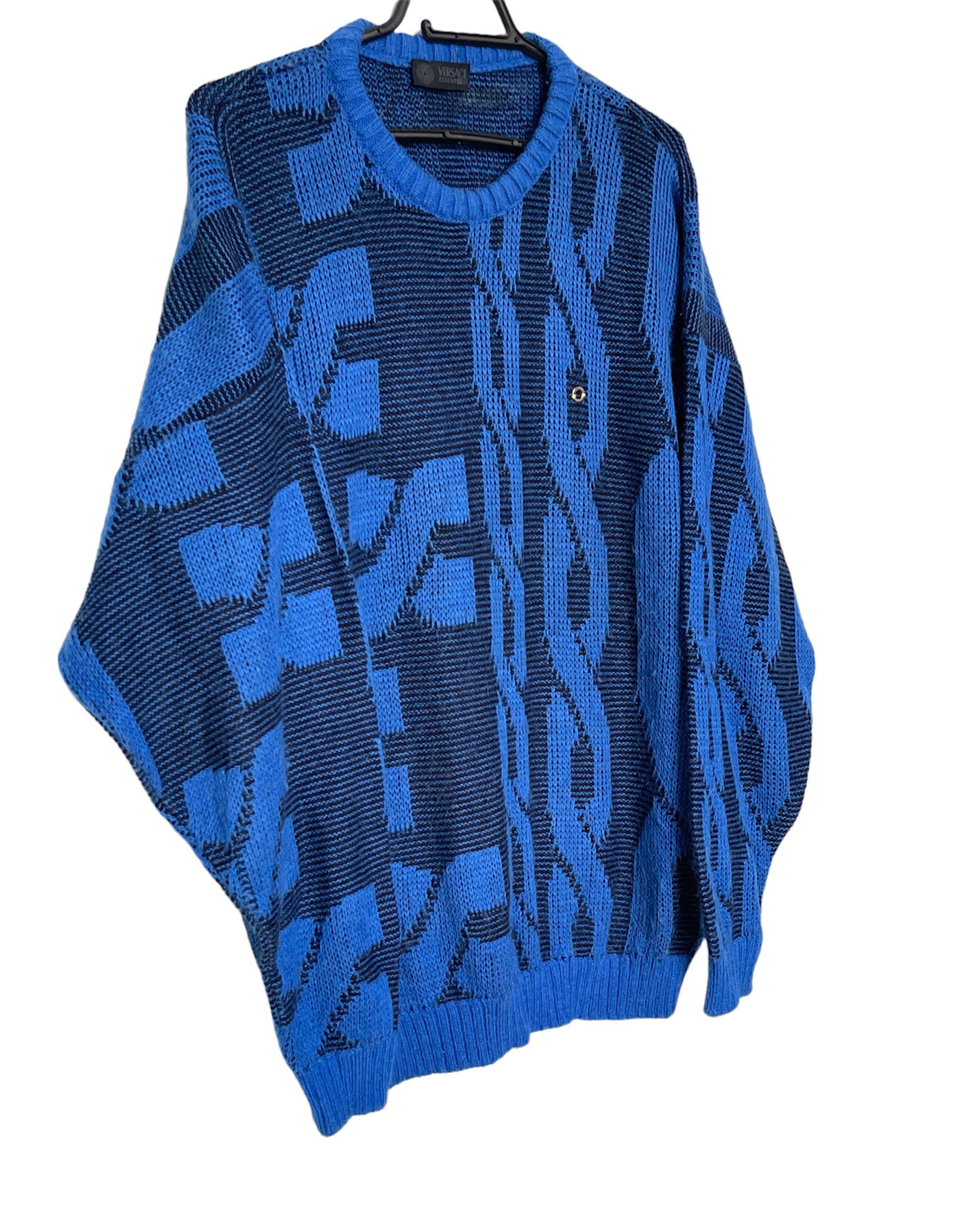 Versace 🔥 knitted versace Greca sweater jumper wool size xl wool Size US XL / EU 56 / 4 - 2 Thumbnail