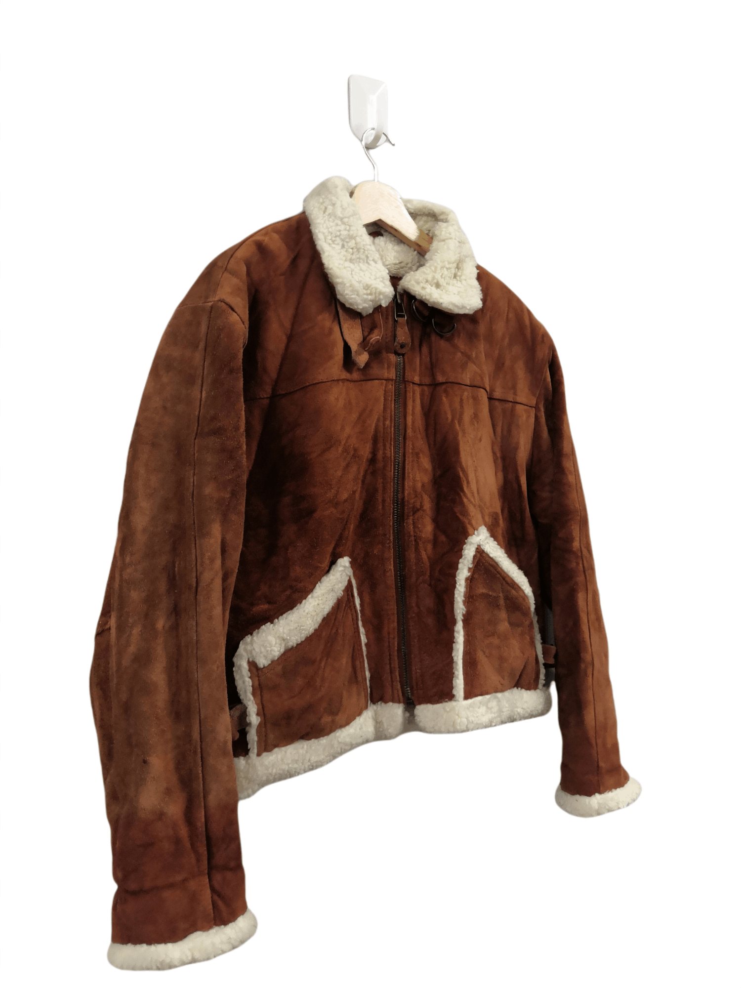Japanese Brand Japanese Suede Sherling Leather Fur Lined Jacket Size US M / EU 48-50 / 2 - 4 Thumbnail