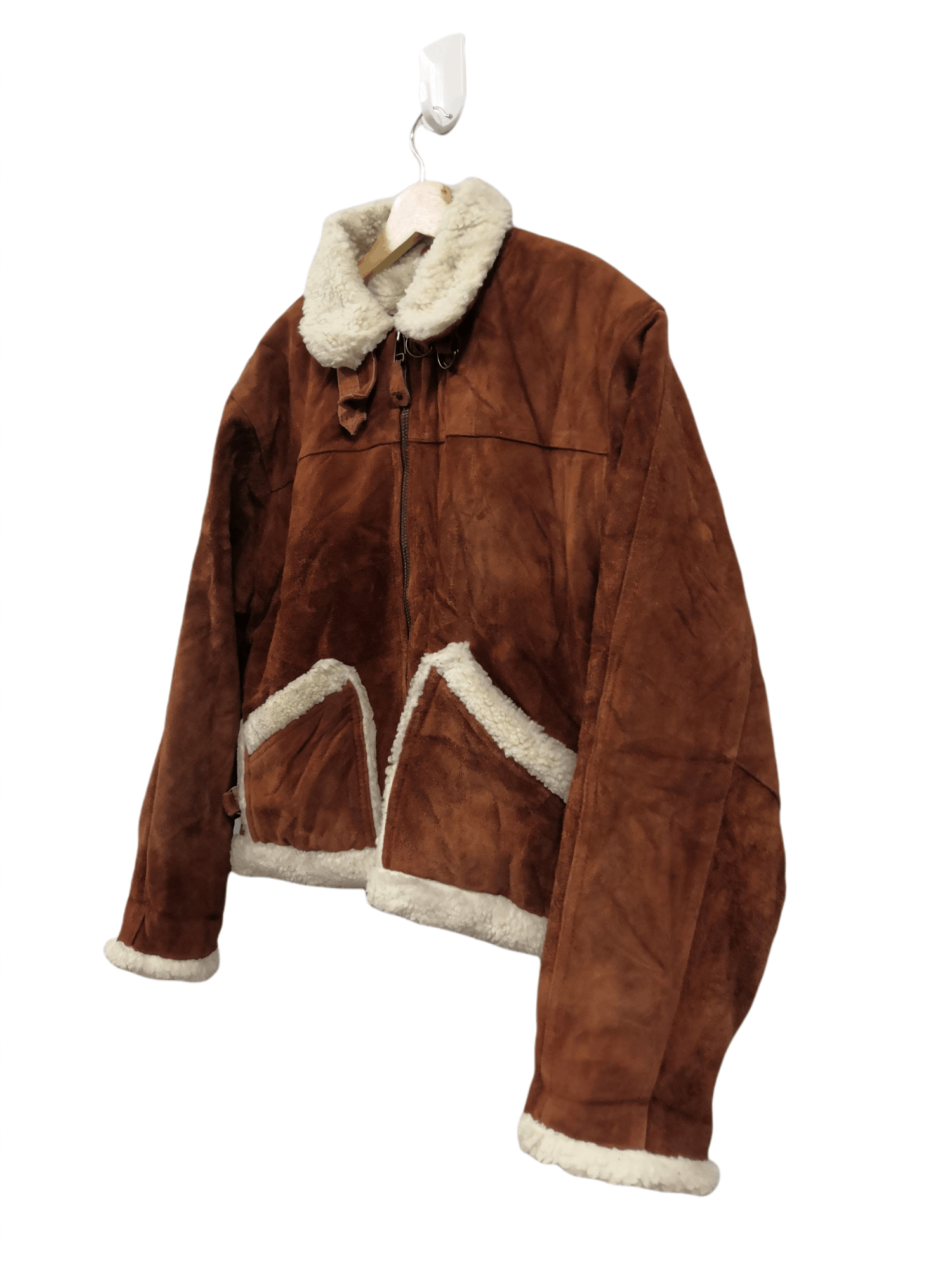 Japanese Brand Japanese Suede Sherling Leather Fur Lined Jacket Size US M / EU 48-50 / 2 - 3 Thumbnail
