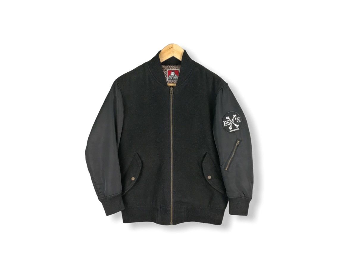 Ben Davis BEN DAVIS CROSS BONES WOOL BOMBER JACKET Size US M / EU 48-50 / 2 - 1 Thumbnail