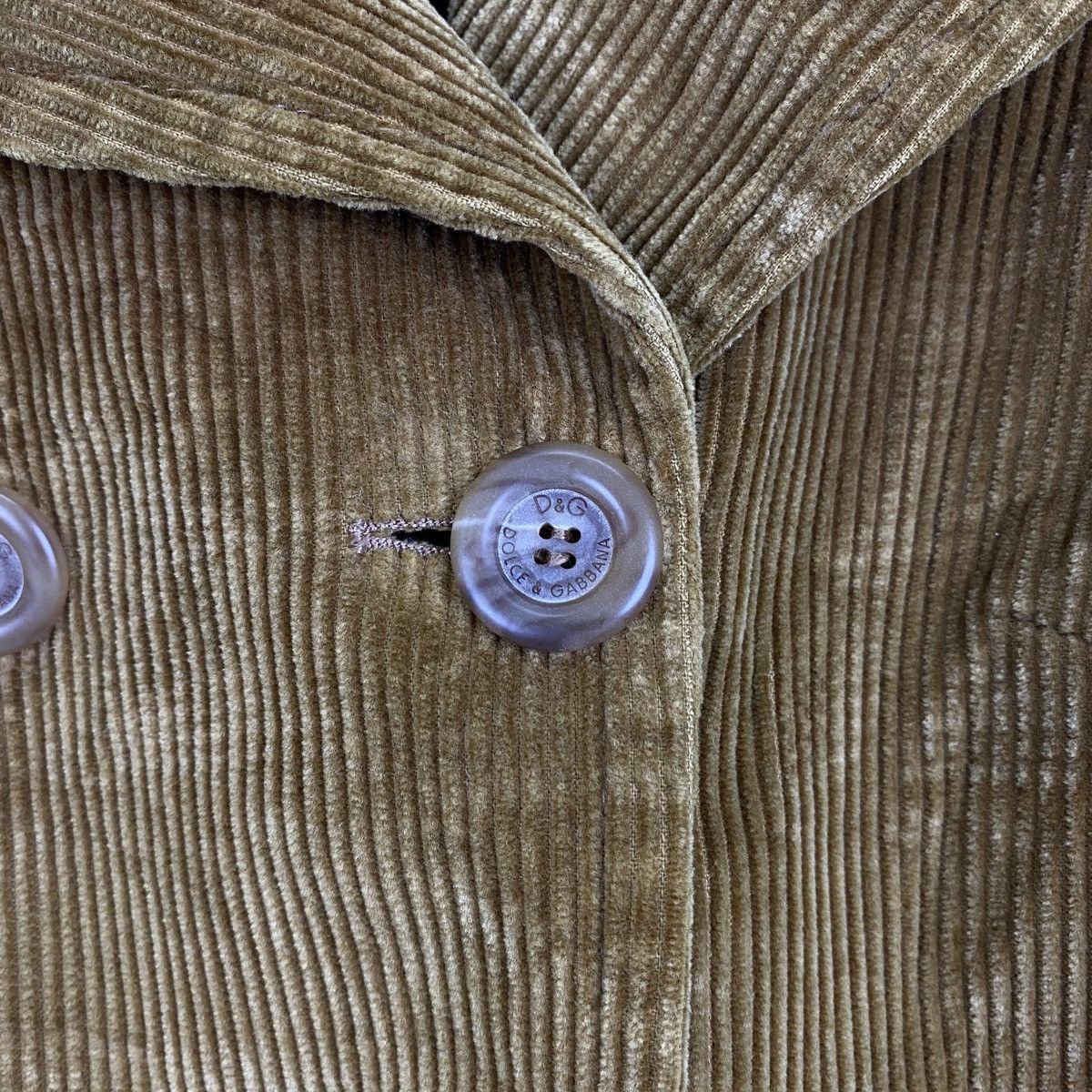Dolce & Gabbana Vintage DOLCE & GABBANA Italy Coduroy Coat Jacket Size US XS / EU 42 / 0 - 12 Thumbnail