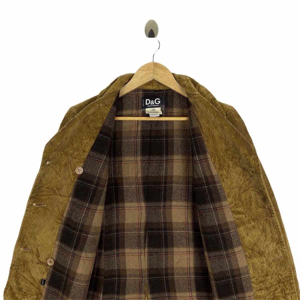 Dolce & Gabbana Vintage DOLCE & GABBANA Italy Coduroy Coat Jacket Size US XS / EU 42 / 0 - 6 Thumbnail