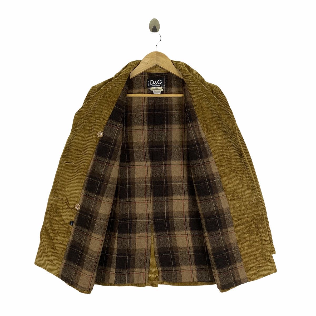 Dolce & Gabbana Vintage DOLCE & GABBANA Italy Coduroy Coat Jacket Size US XS / EU 42 / 0 - 3 Thumbnail