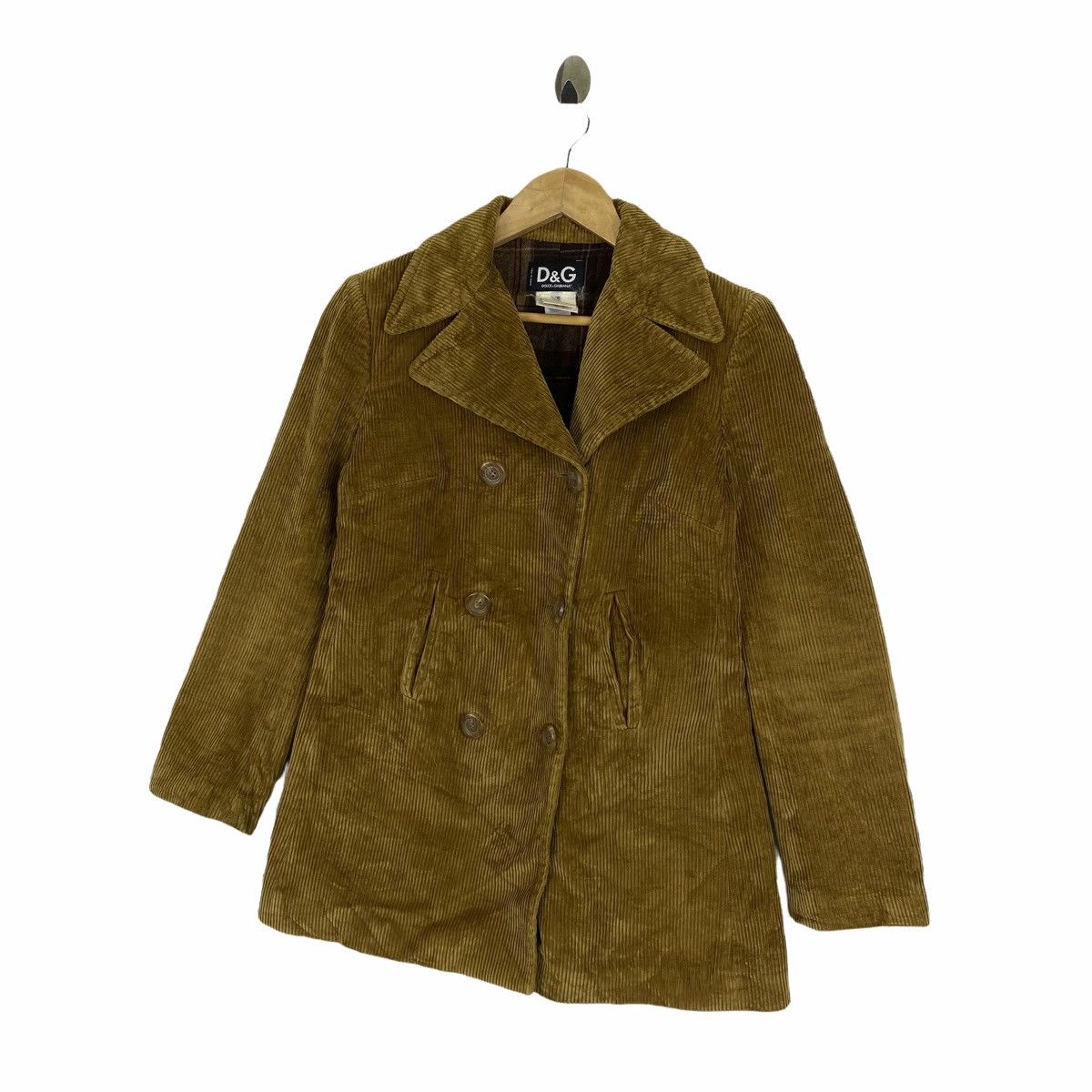 Dolce & Gabbana Vintage DOLCE & GABBANA Italy Coduroy Coat Jacket Size US XS / EU 42 / 0 - 4 Thumbnail