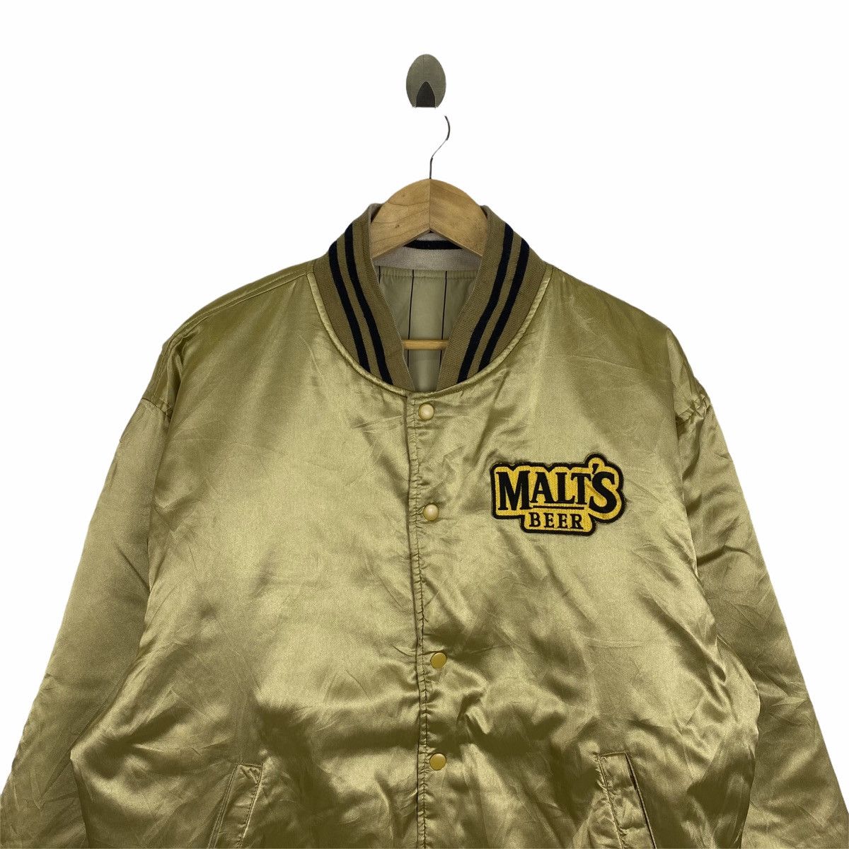Vintage Vintage MALT’S Big Logo Reversible Bomber Varsity Jacket Size US XL / EU 56 / 4 - 8 Thumbnail