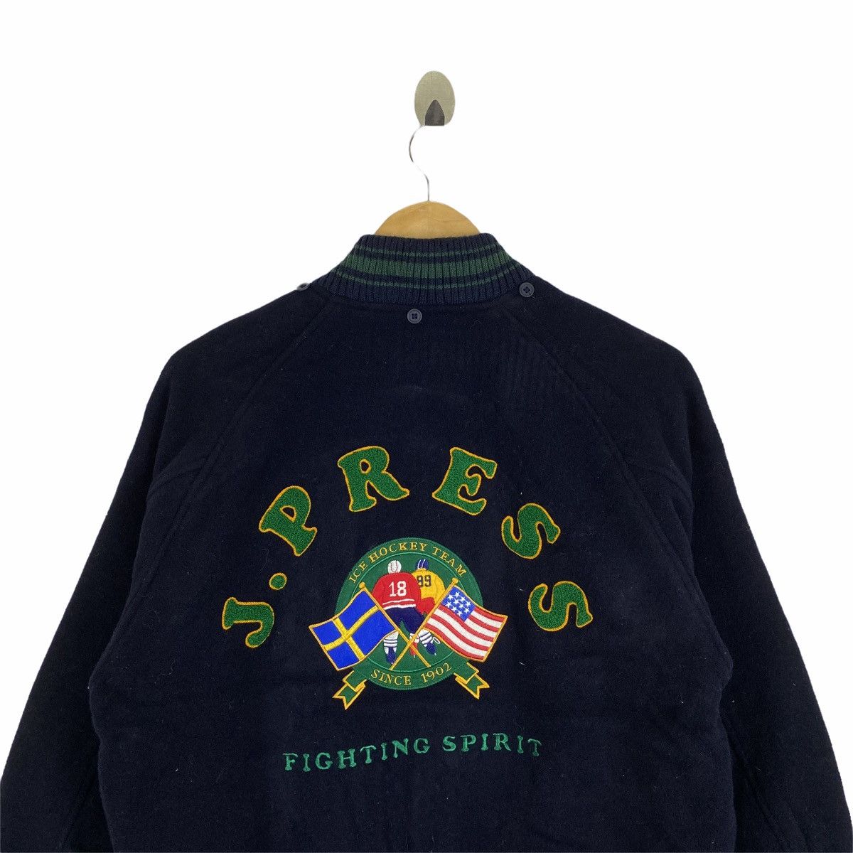 J. Press Vintage J. PRESS Ice Hockey Team 1902 Wool Varsity Jacket Size US S / EU 44-46 / 1 - 6 Thumbnail