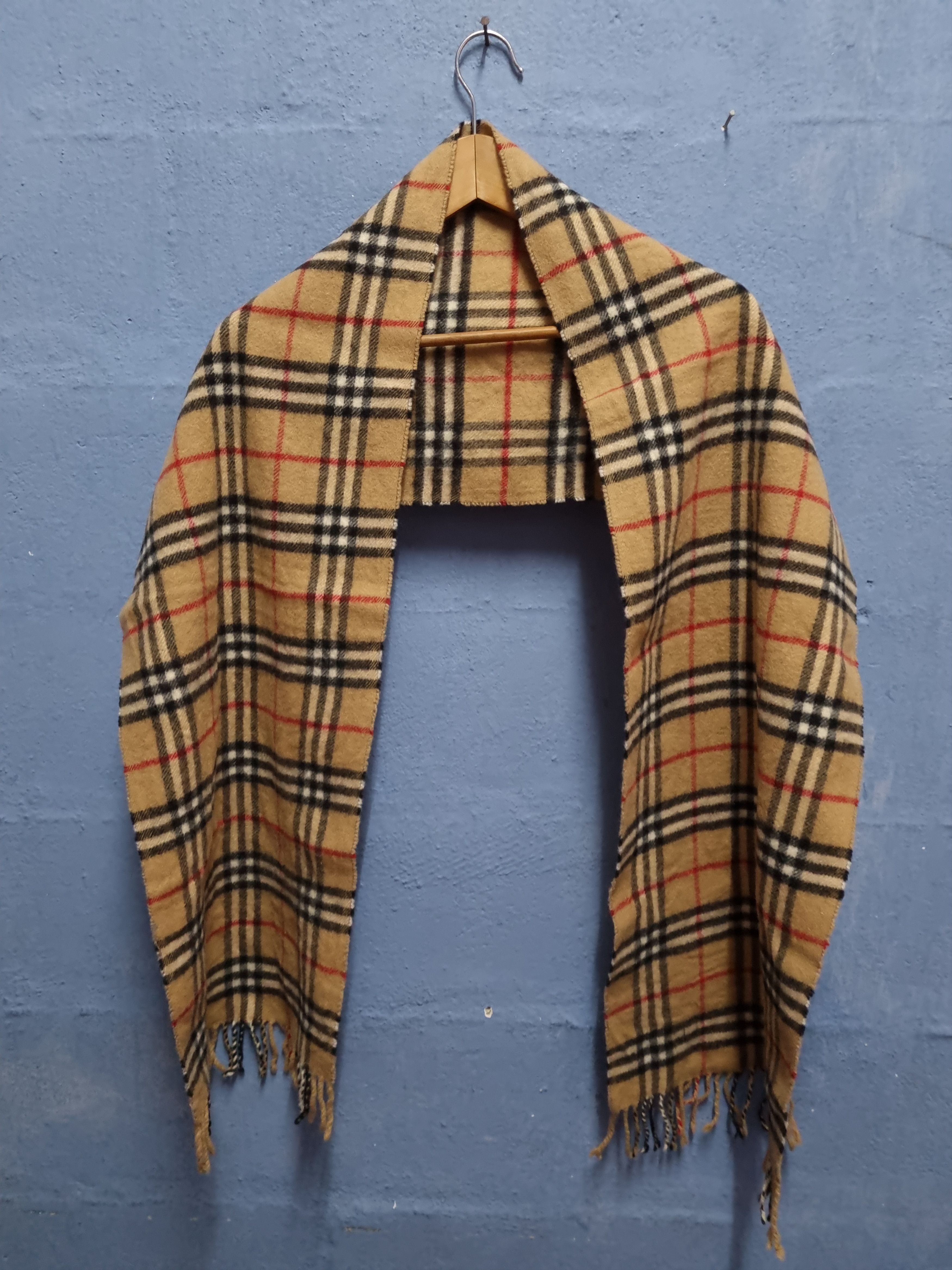 Burberry Burberrys Scarf @ Muffler Lambswool Size ONE SIZE - 2 Thumbnail