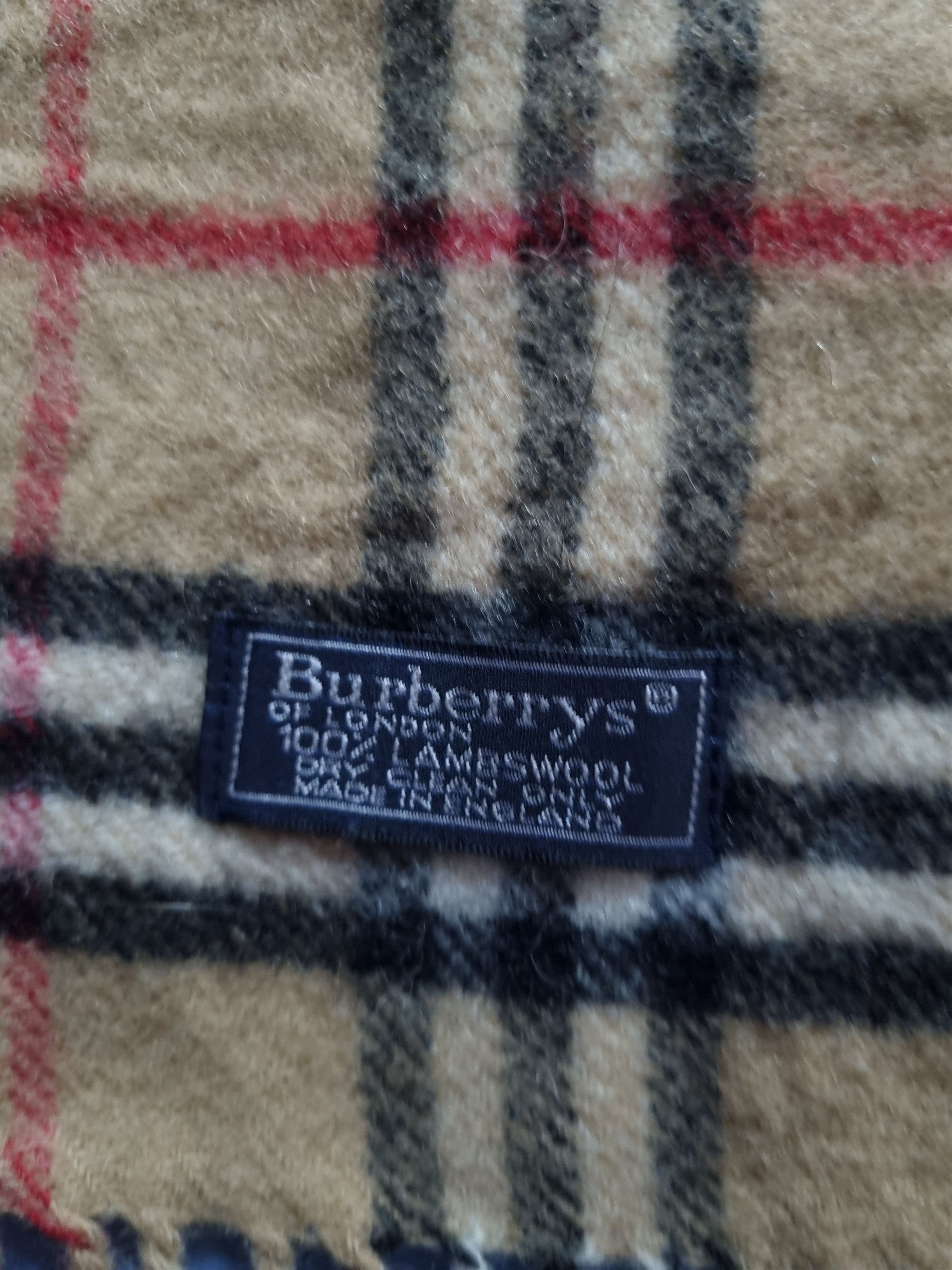 Burberry Burberrys Scarf @ Muffler Lambswool Size ONE SIZE - 3 Thumbnail