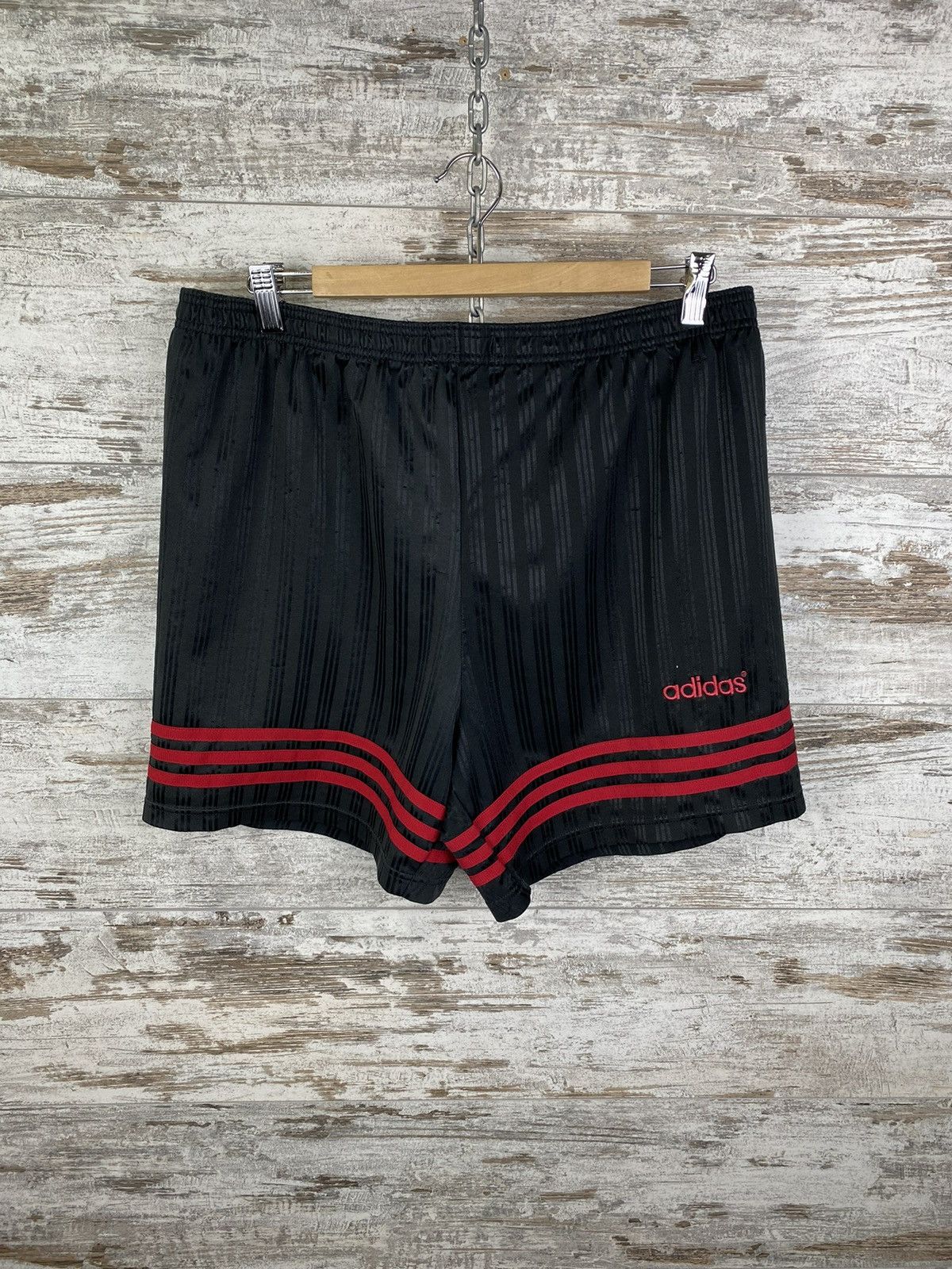 Adidas × Vintage Mens Vintage Adidas Shorts streetwear y2k rare stripes cargo Size US 36 / EU 52 - 1 Thumbnail