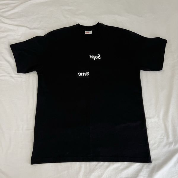 Supreme Supreme x CDG Box Logo Tee Black Grailed