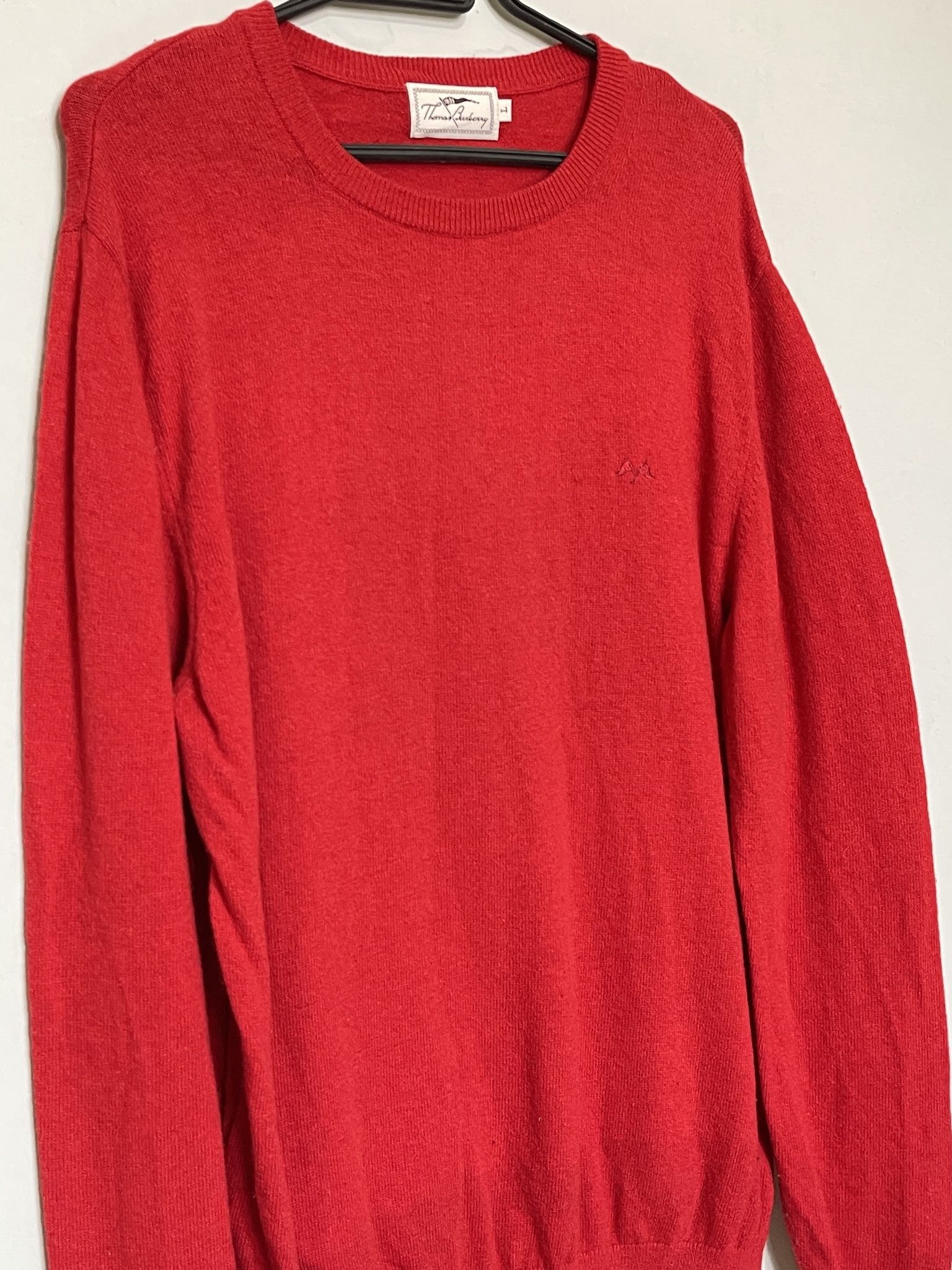 Burberry 🔥 TB Burberry sweater jumper wool size L red Size US L / EU 52-54 / 3 - 6 Thumbnail