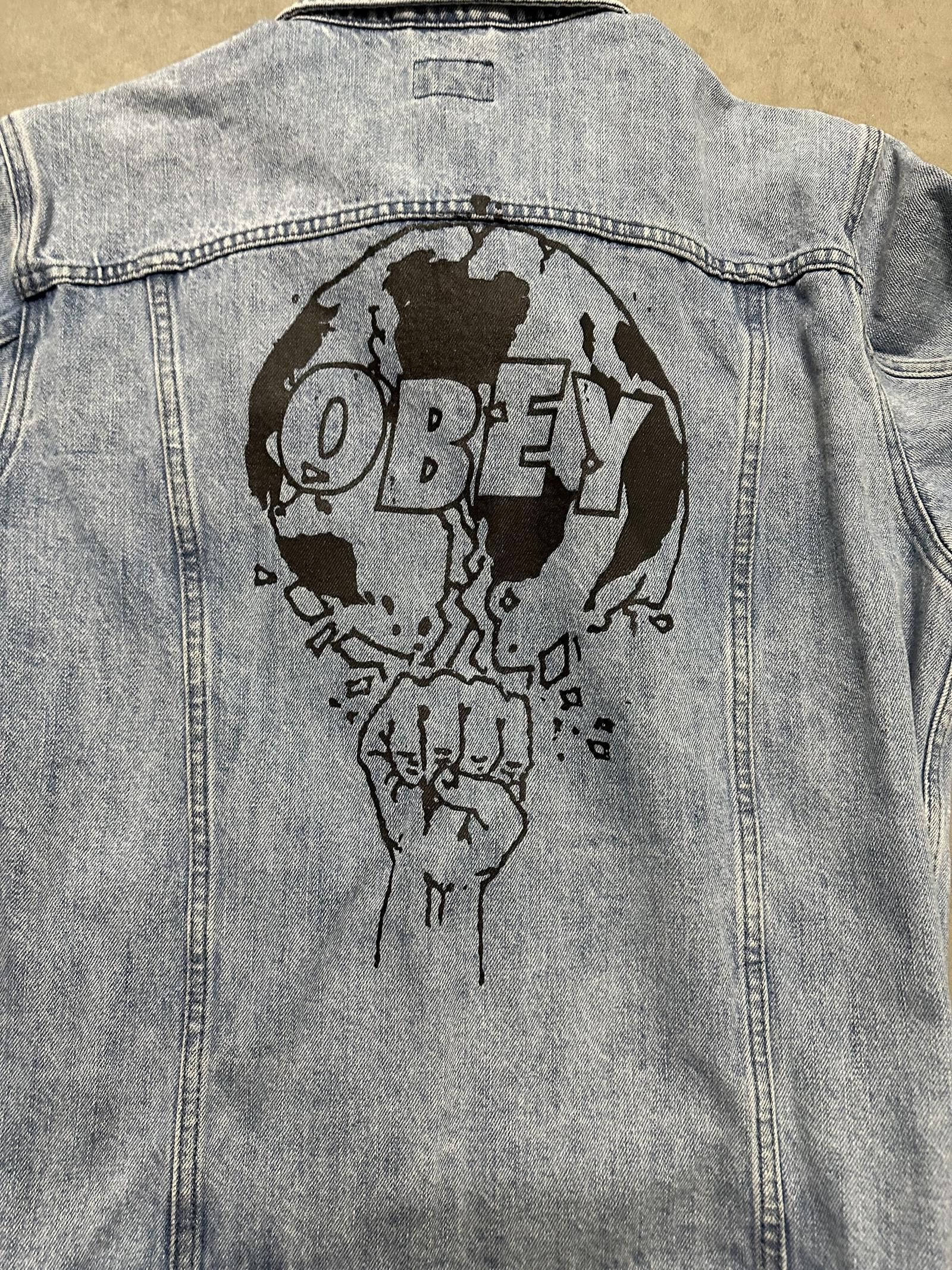 Designer × Obey Obey Denim Jacket Size US L / EU 52-54 / 3 - 1 Thumbnail