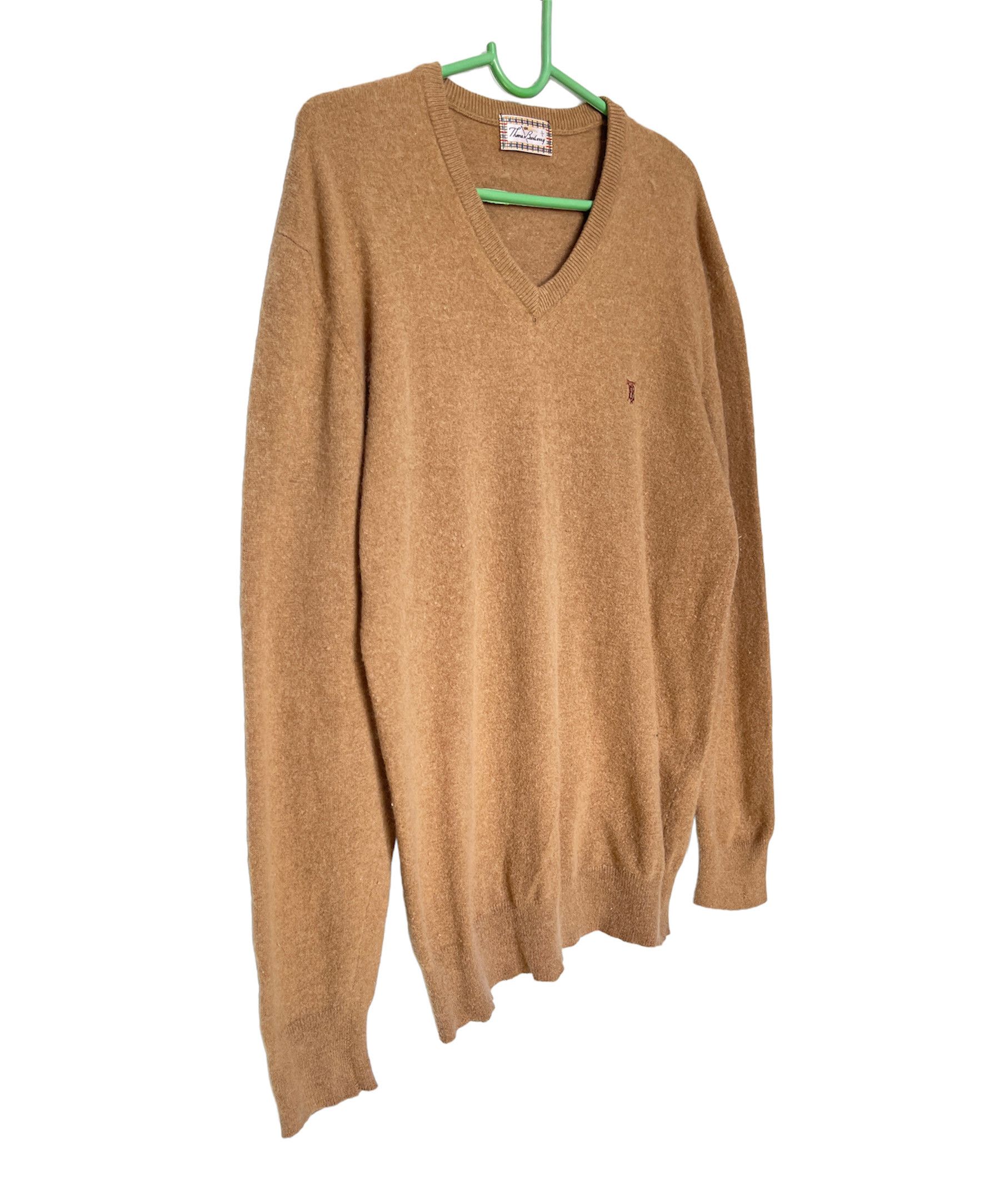 Burberry 🔥 Burberry sweater jumper wool size L camel Size US L / EU 52-54 / 3 - 7 Thumbnail
