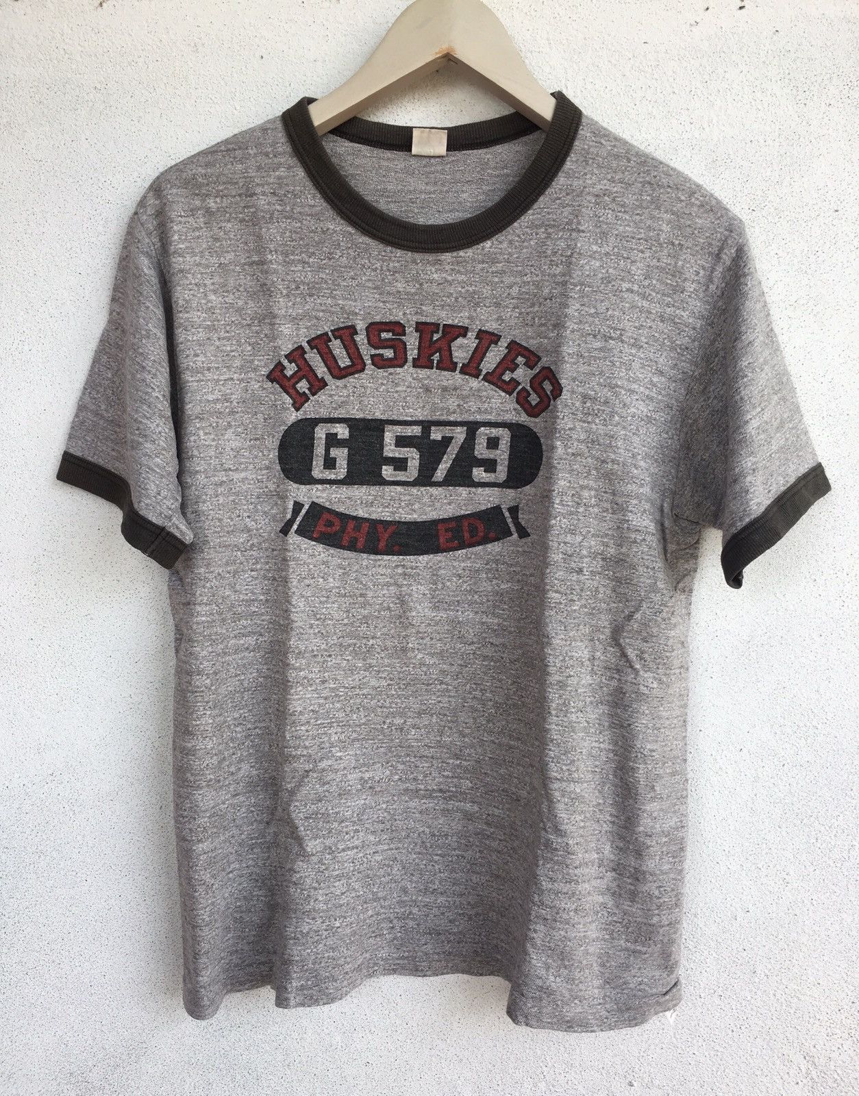 Warehouse Warehouse Ringer T Shirt HUSKIES PHY. ED. Size US M / EU 48-50 / 2 - 1 Thumbnail