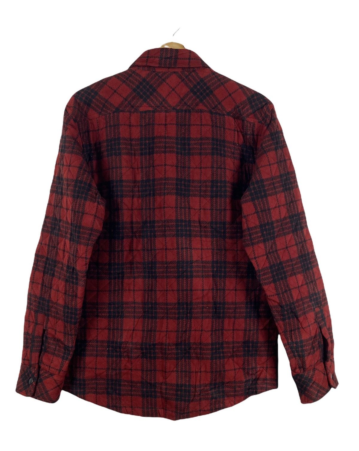 Flannel Vintage Uniqlo Puffer Shadow Plaid Checkered Flannel Jacket Size US M / EU 48-50 / 2 - 7 Thumbnail