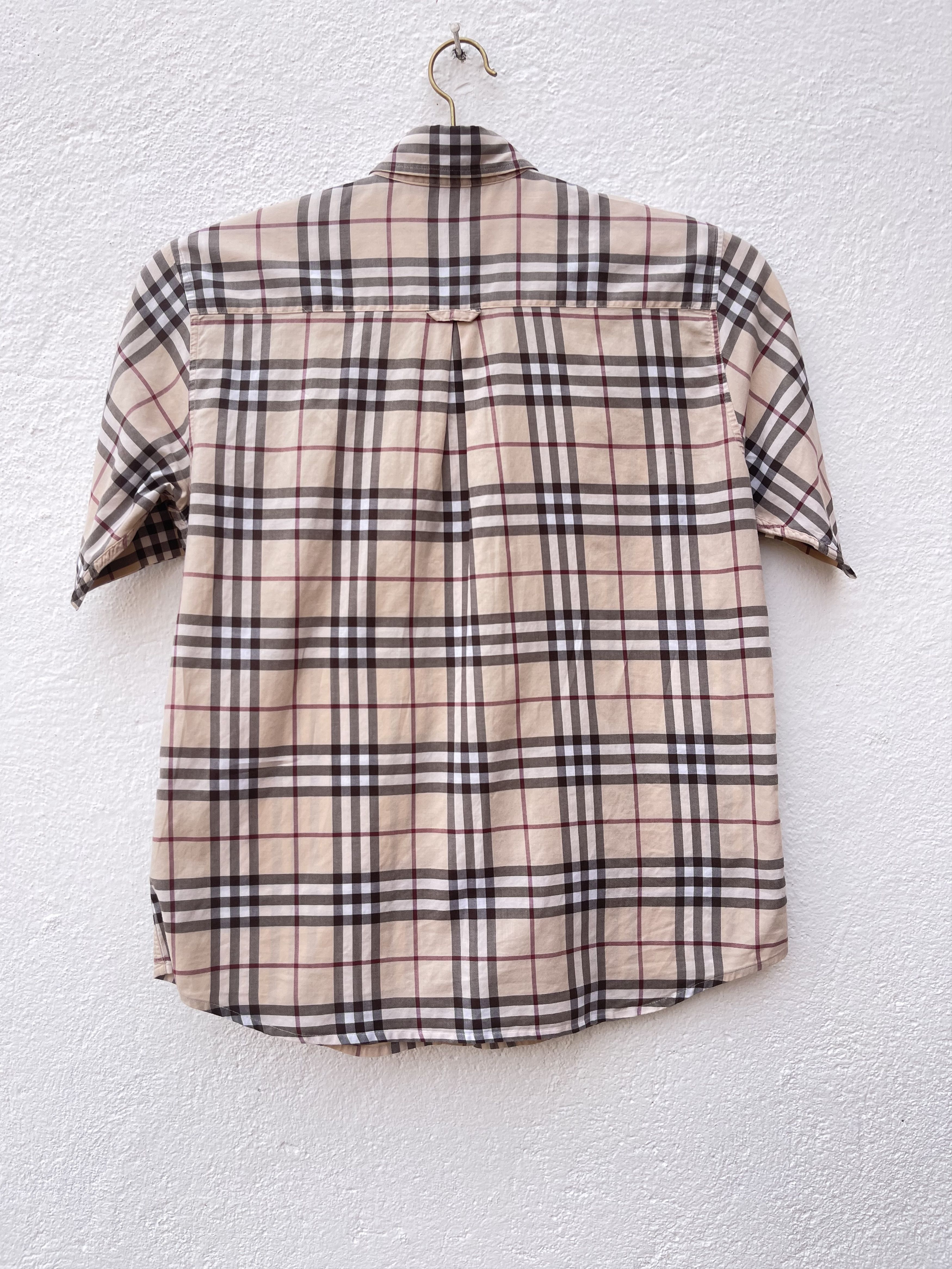 Burberry 🔥 women Burberry London Novacheck beige shirt size 10 L Size L / US 10 / IT 46 - 4 Thumbnail