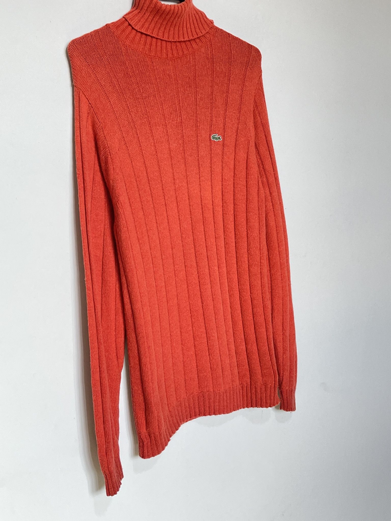 Lacoste 🔥vintage 90’s turtle neck heavy sweater lacoste L Size US XL / EU 56 / 4 - 1 Thumbnail