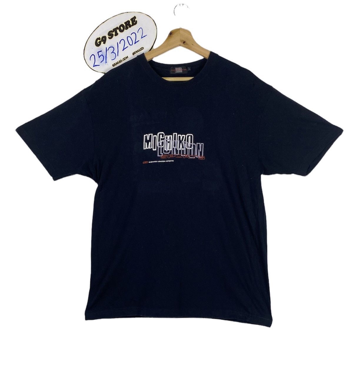 Japanese Brand OFFER🔥 Vintage Michiko London Sports Spellout Tees T Shirts Size US L / EU 52-54 / 3 - 1 Thumbnail