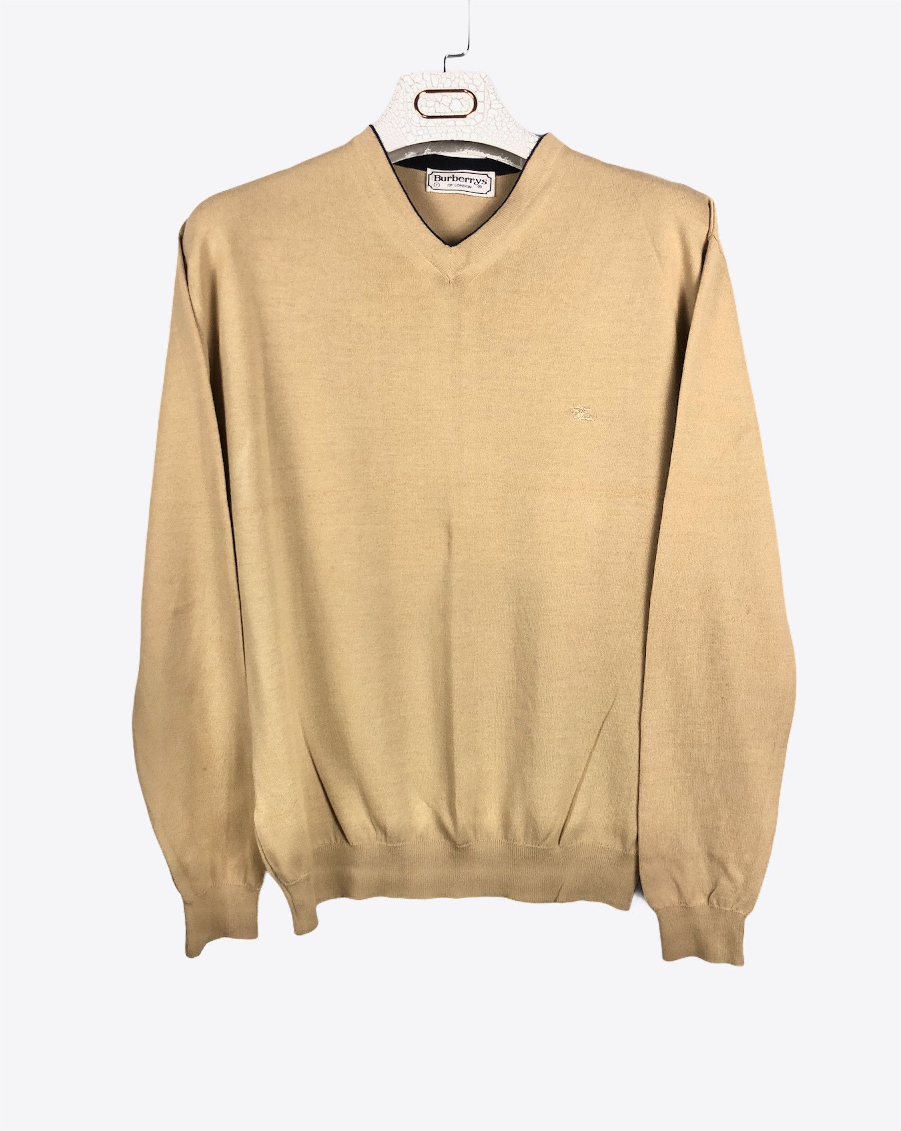 Burberry 🔥 Burberry jumper knitwear vneck camel small Size US S / EU 44-46 / 1 - 2 Thumbnail