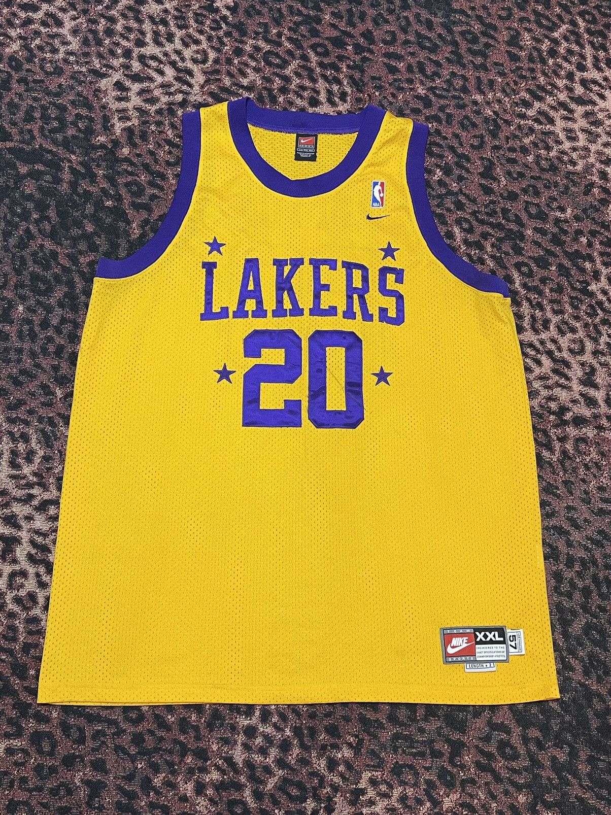Vintage Nike Los Angeles Lakers Gary Payton 20 Jersey 2X XXL