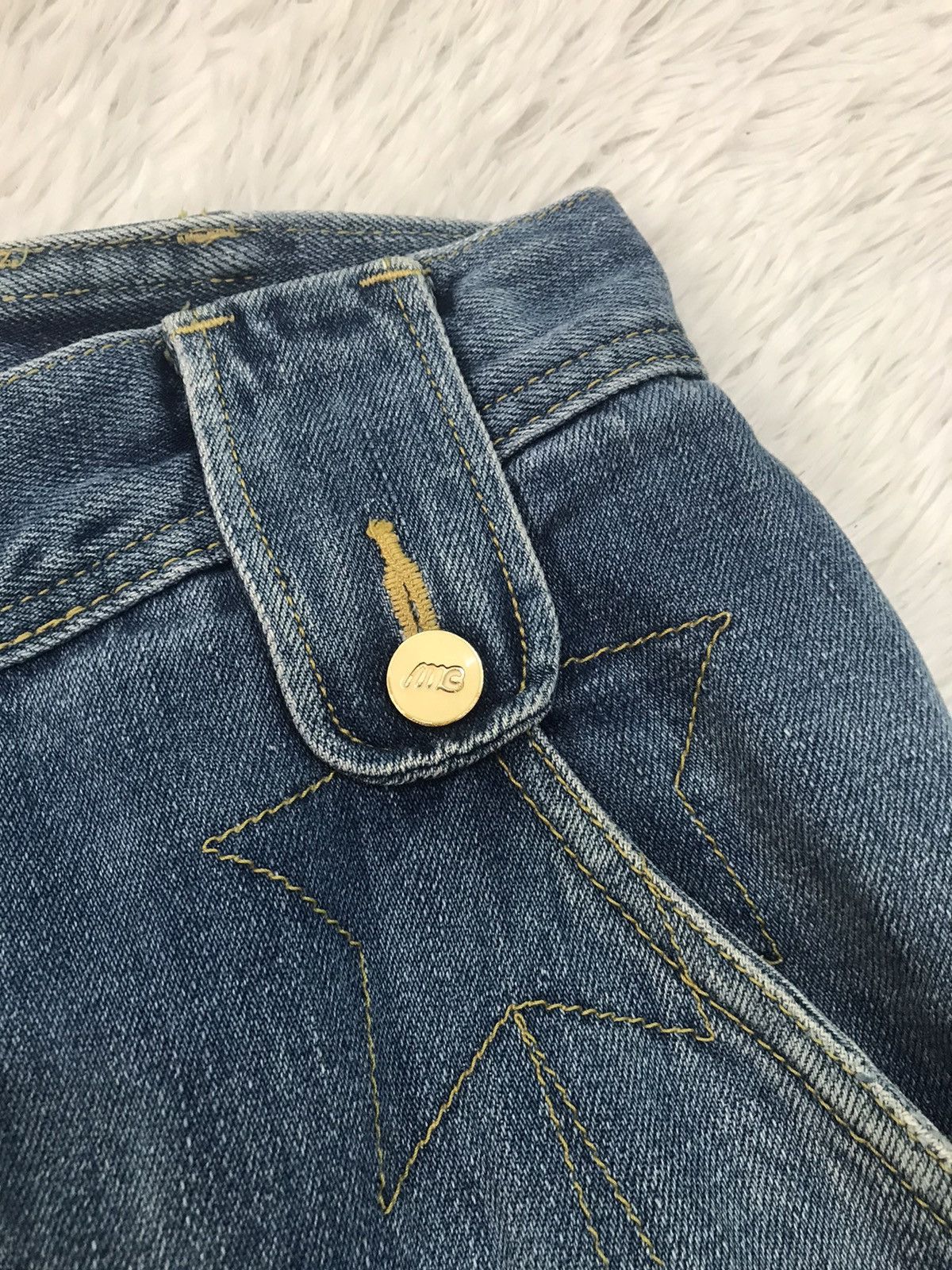 Issey Miyake Mercibeaucoup Issey Miyake Denim Pant With Patches Size US 31 - 8 Thumbnail