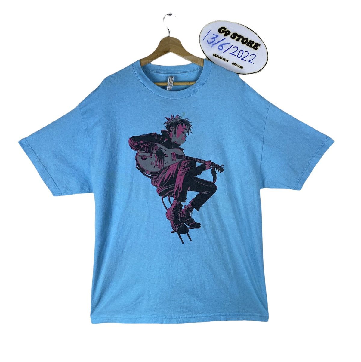 Band Tees OFFER 🔥 Vintage Y2K Gorillaz Blue Band T-Shirt Tees Size US XL / EU 56 / 4 - 1 Thumbnail
