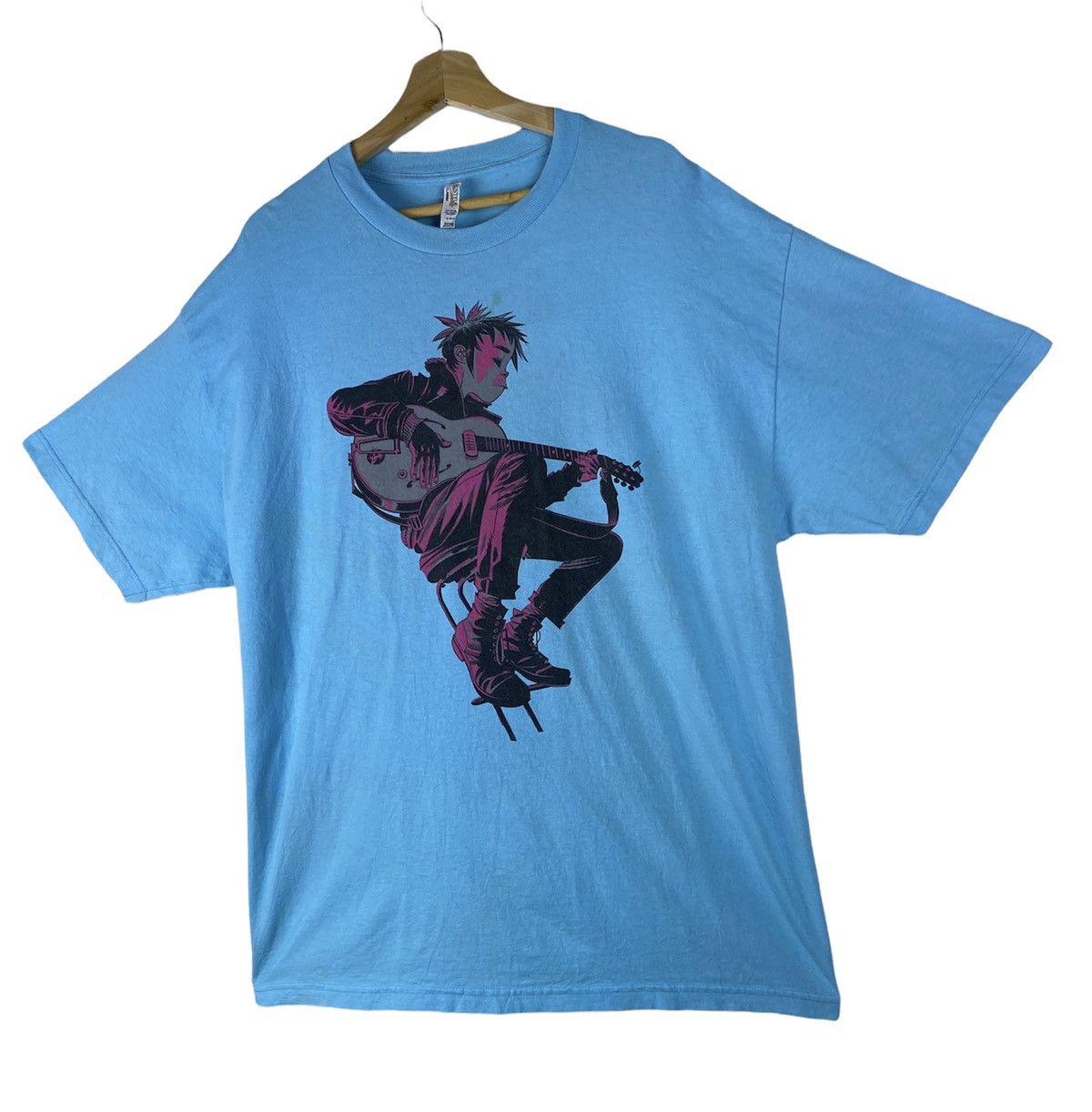 Band Tees OFFER 🔥 Vintage Y2K Gorillaz Blue Band T-Shirt Tees Size US XL / EU 56 / 4 - 2 Thumbnail