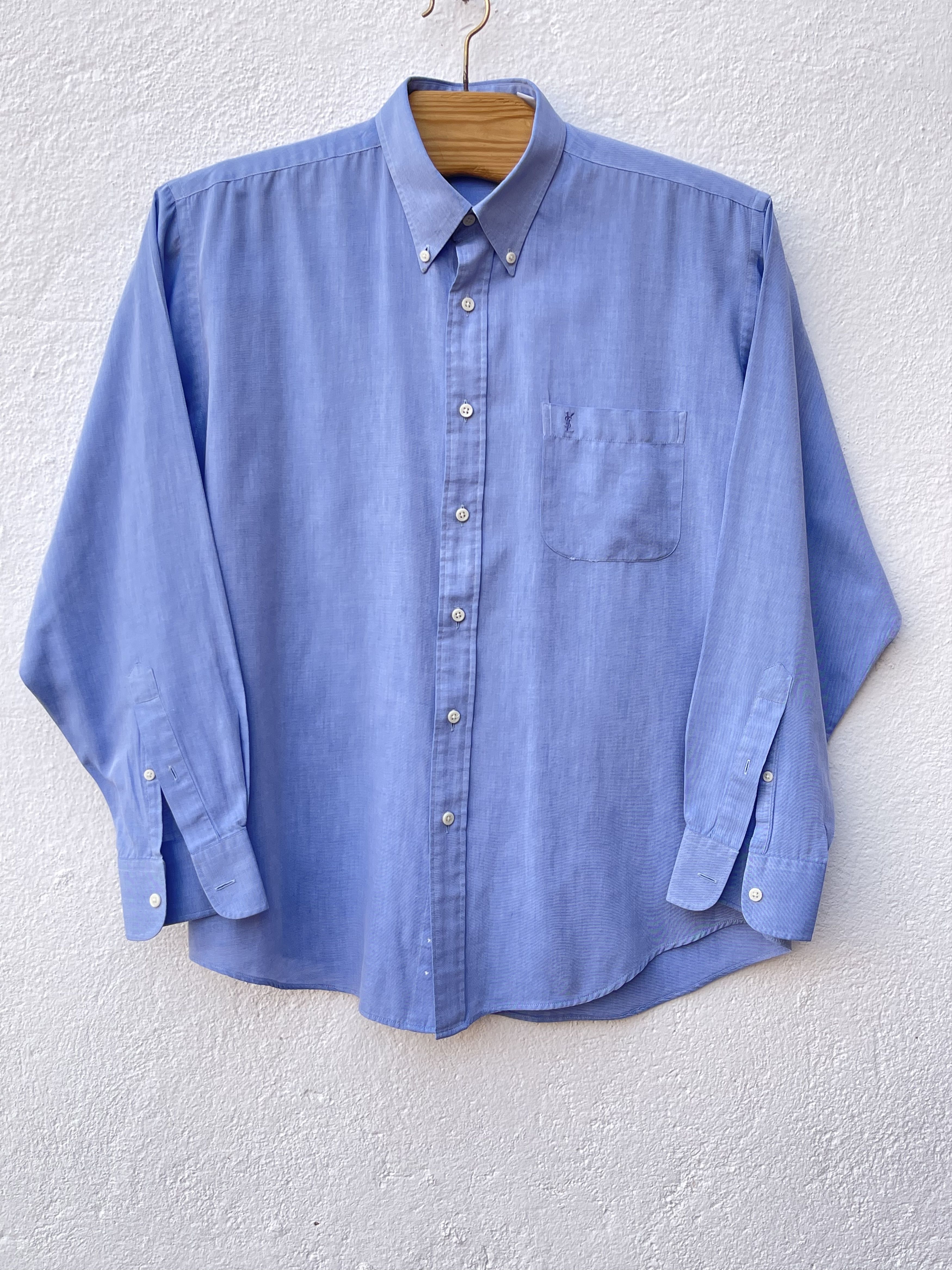 Yves Saint Laurent 🔥 YSL Yves Saint Laurent long sleeved shirt xl Size US XL / EU 56 / 4 - 1 Thumbnail