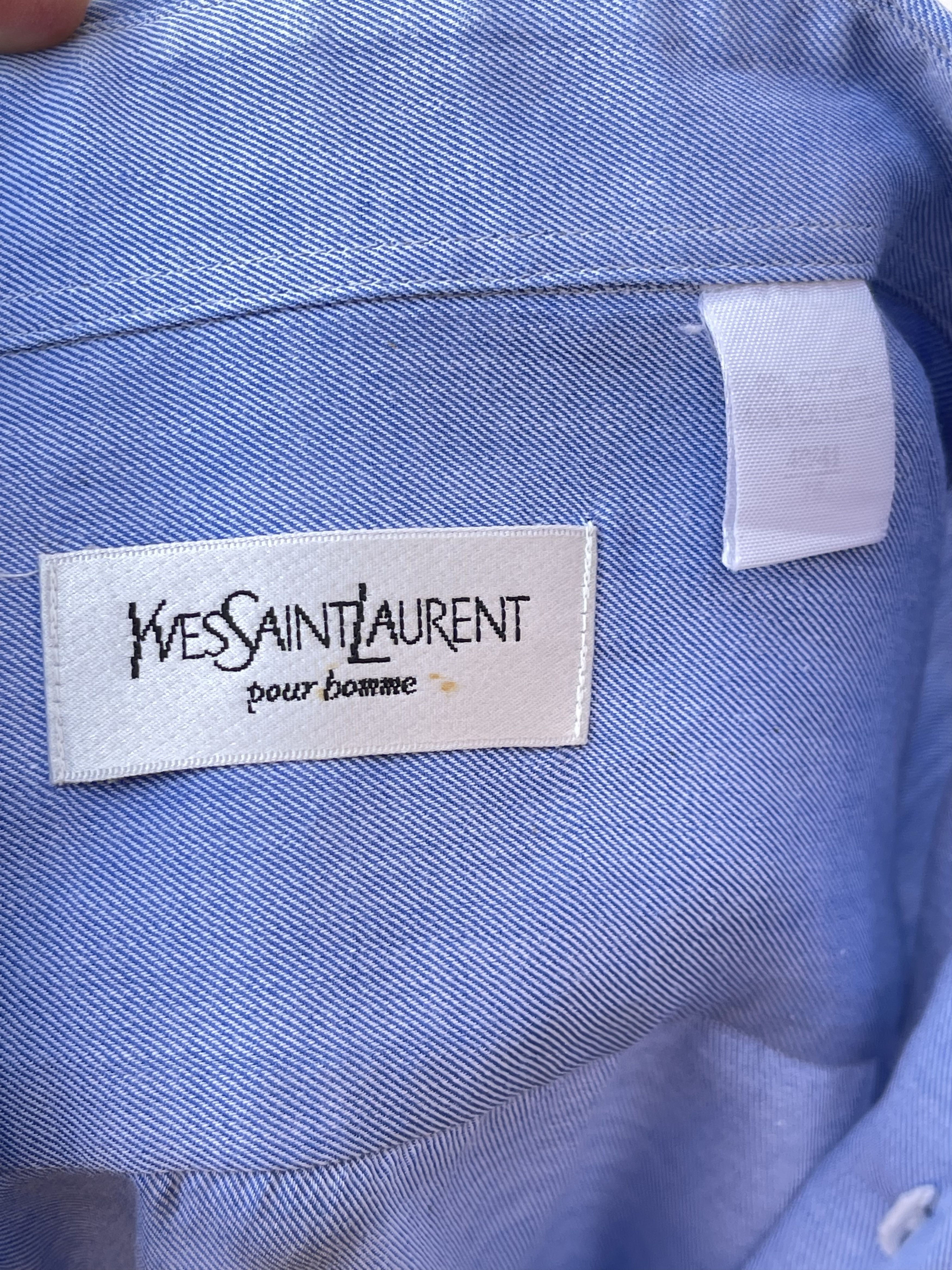 Yves Saint Laurent 🔥 YSL Yves Saint Laurent long sleeved shirt xl Size US XL / EU 56 / 4 - 8 Thumbnail