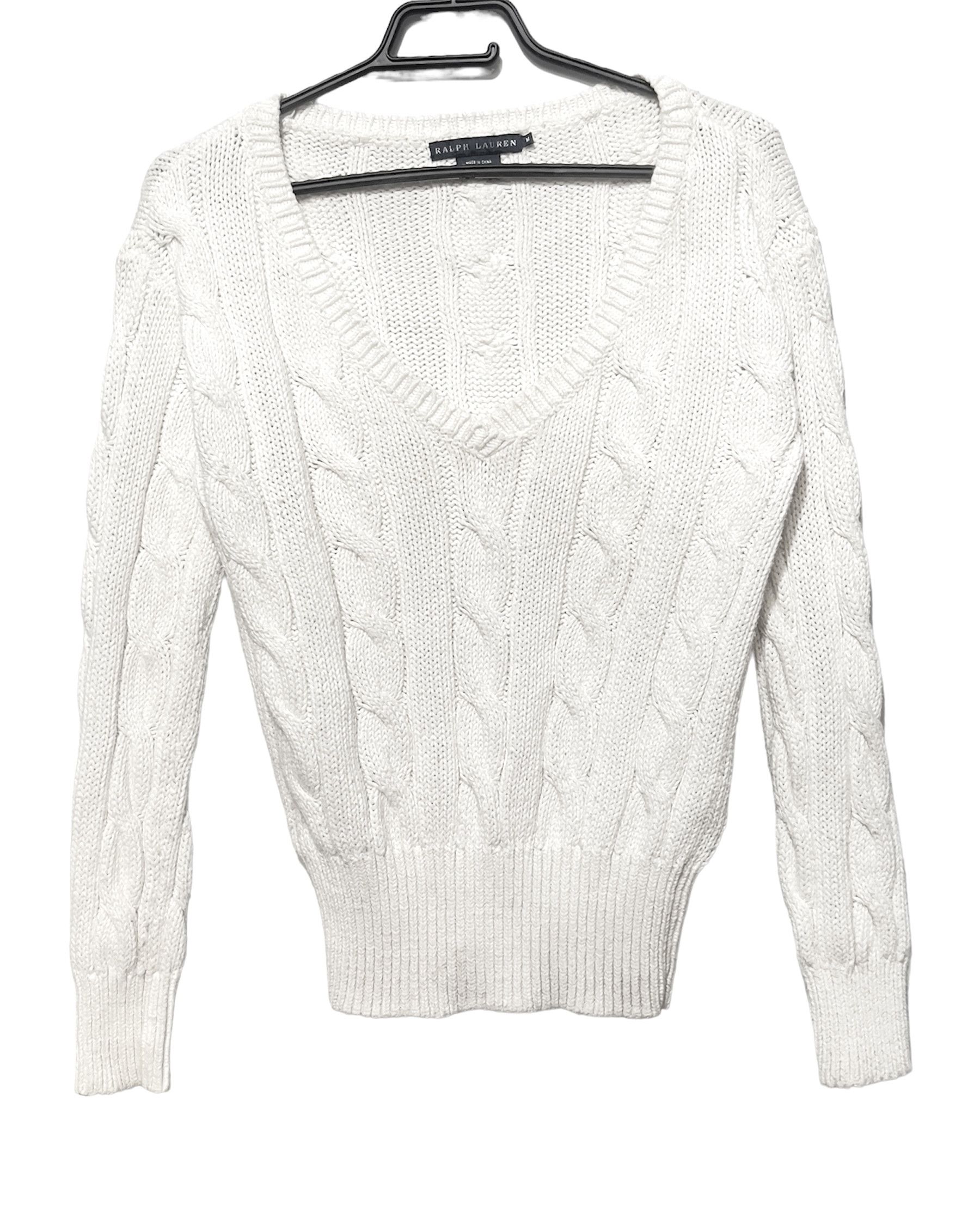 Ralph Lauren 🔥 women heavy sweater cable Ralph Lauren jumper size L Size L / US 10 / IT 46 - 1 Thumbnail