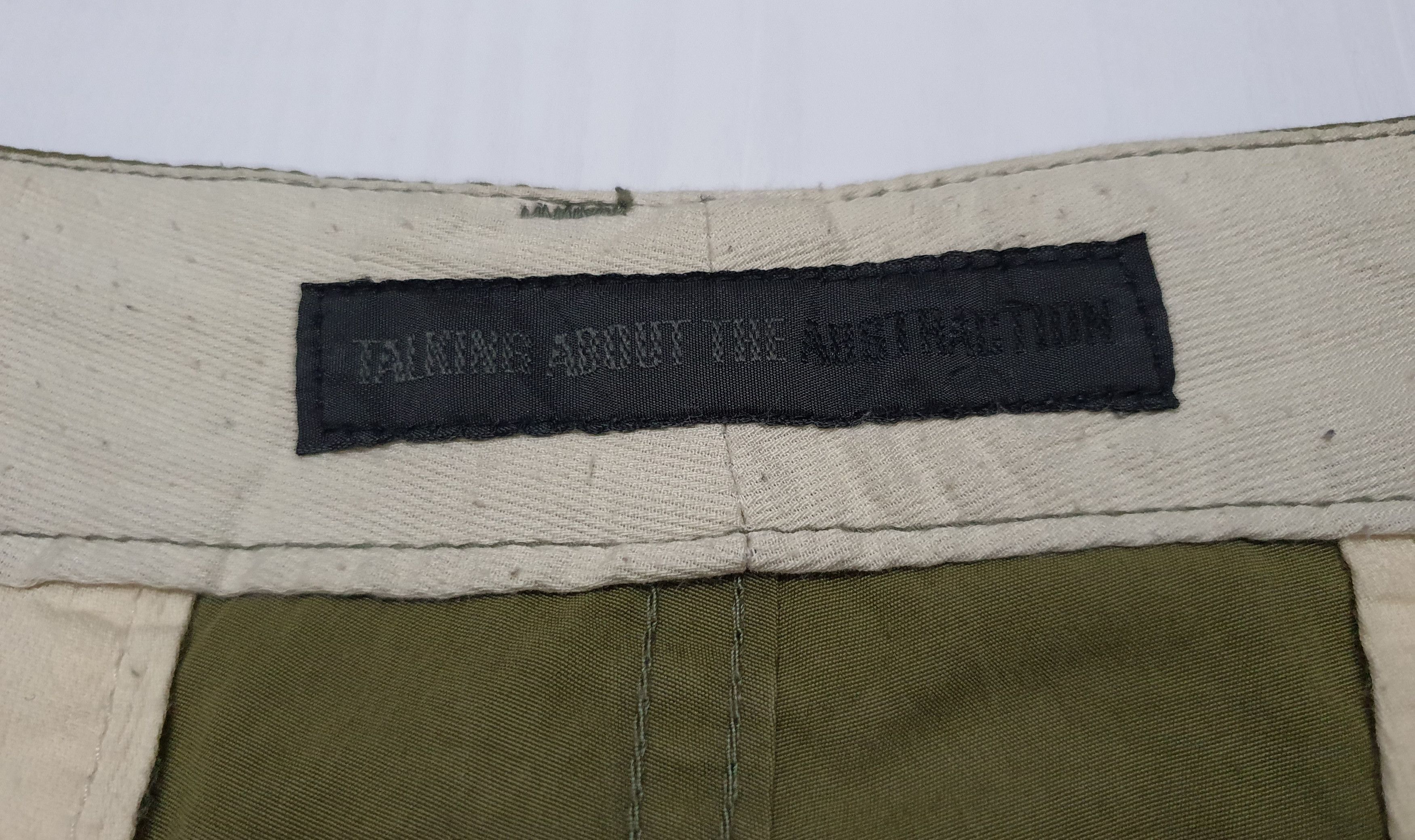 Japanese Brand Waist 31" TALKING ABOUT THE ABSTRACTION Green Cargo Pants. Size US 31 - 16 Thumbnail