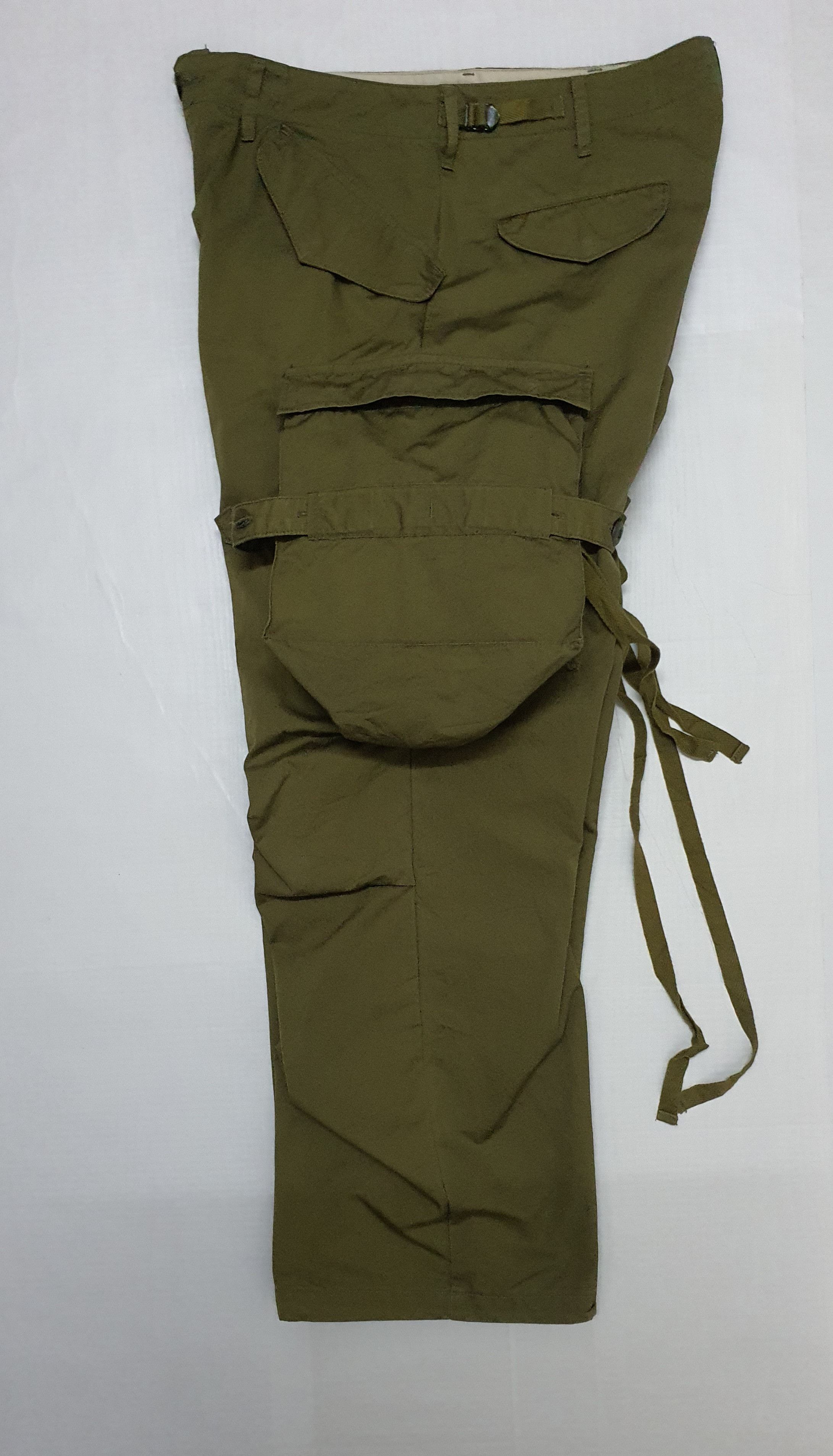 Japanese Brand Waist 31" TALKING ABOUT THE ABSTRACTION Green Cargo Pants. Size US 31 - 13 Thumbnail