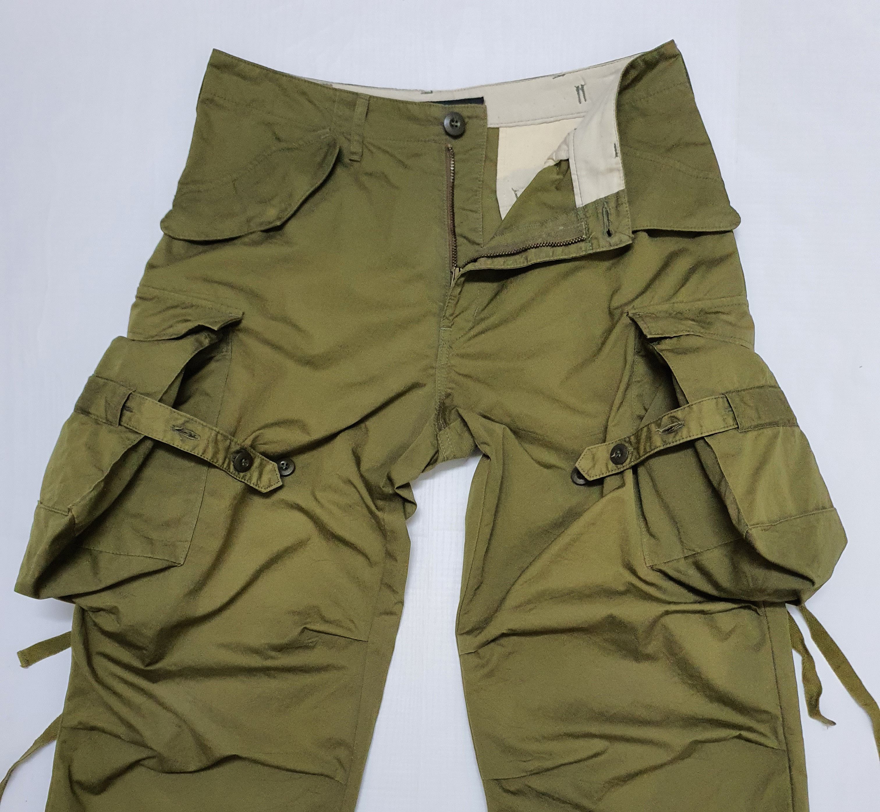 Japanese Brand Waist 31" TALKING ABOUT THE ABSTRACTION Green Cargo Pants. Size US 31 - 3 Thumbnail