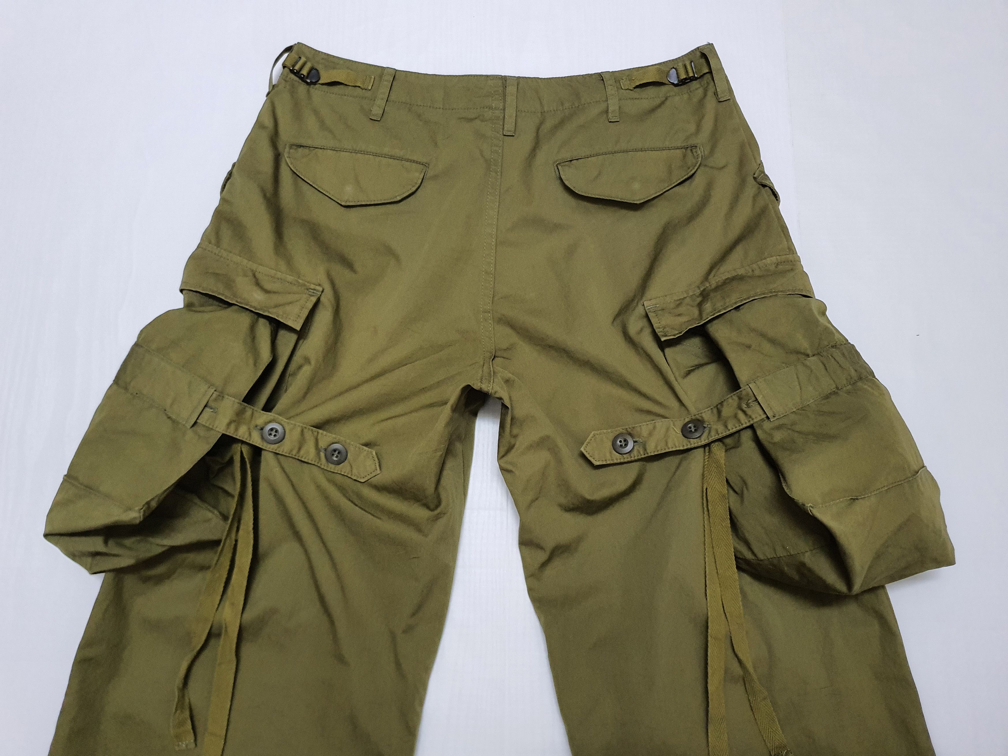 Japanese Brand Waist 31" TALKING ABOUT THE ABSTRACTION Green Cargo Pants. Size US 31 - 7 Thumbnail