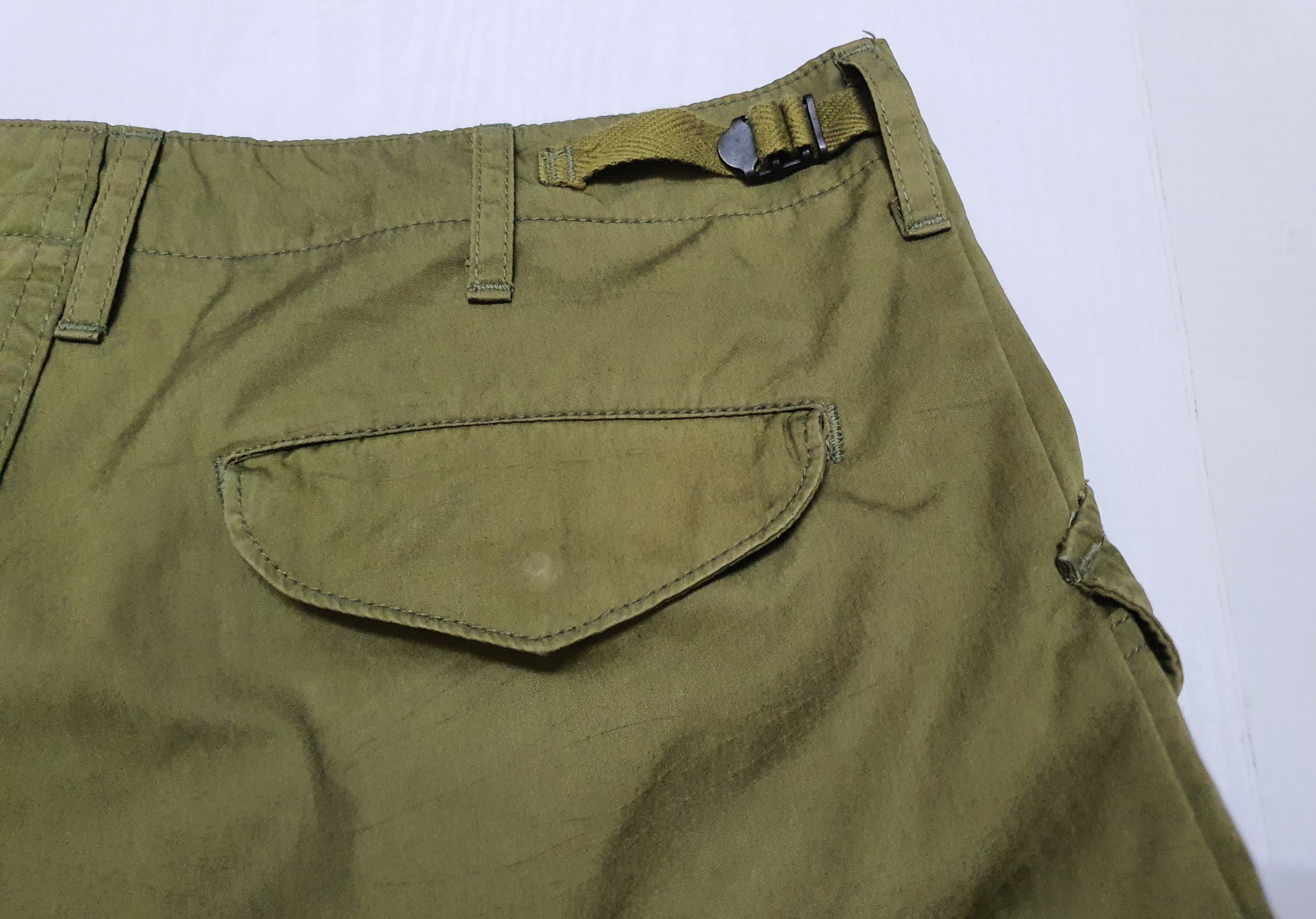 Japanese Brand Waist 31" TALKING ABOUT THE ABSTRACTION Green Cargo Pants. Size US 31 - 9 Thumbnail