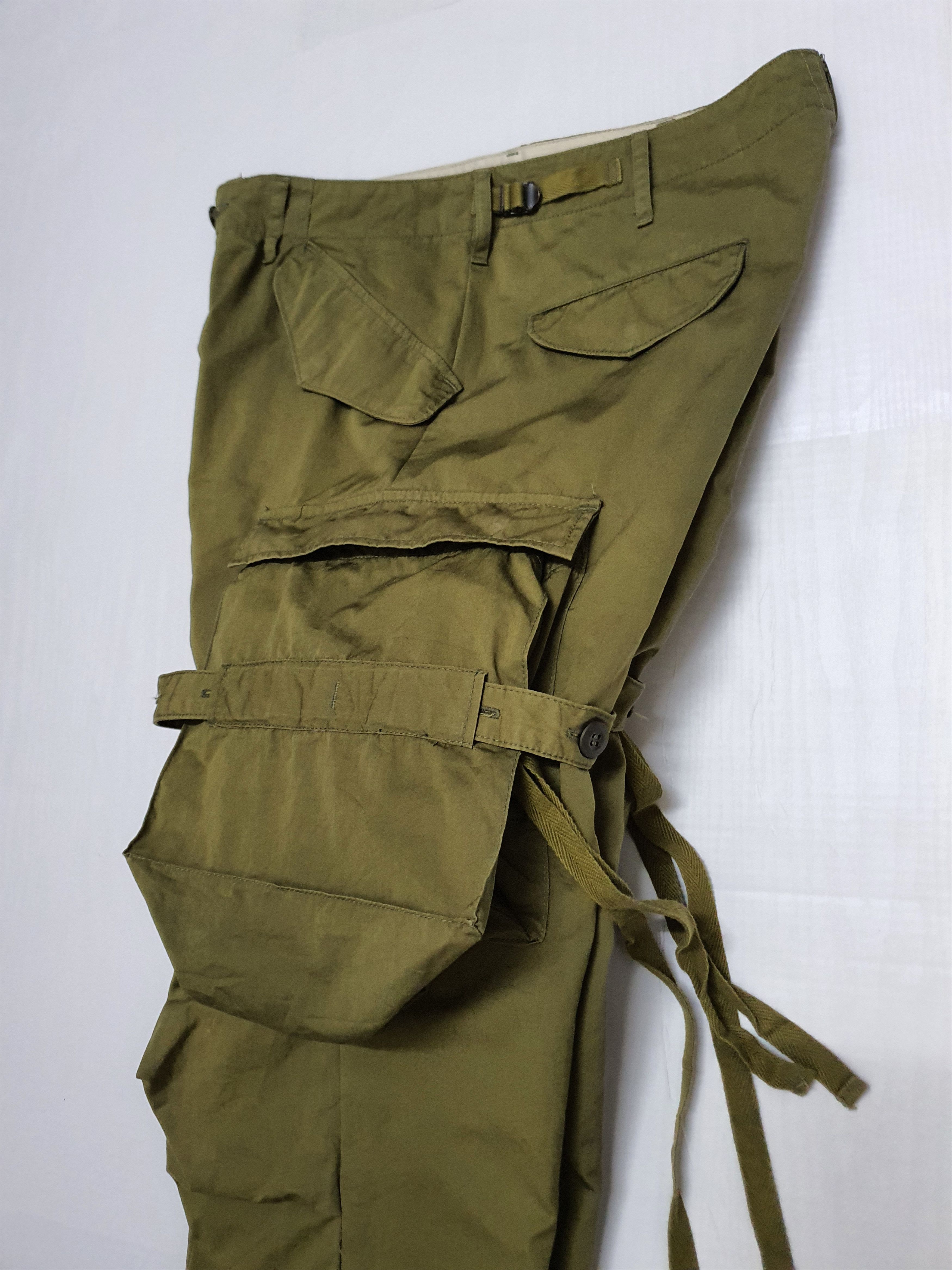 Japanese Brand Waist 31" TALKING ABOUT THE ABSTRACTION Green Cargo Pants. Size US 31 - 14 Thumbnail