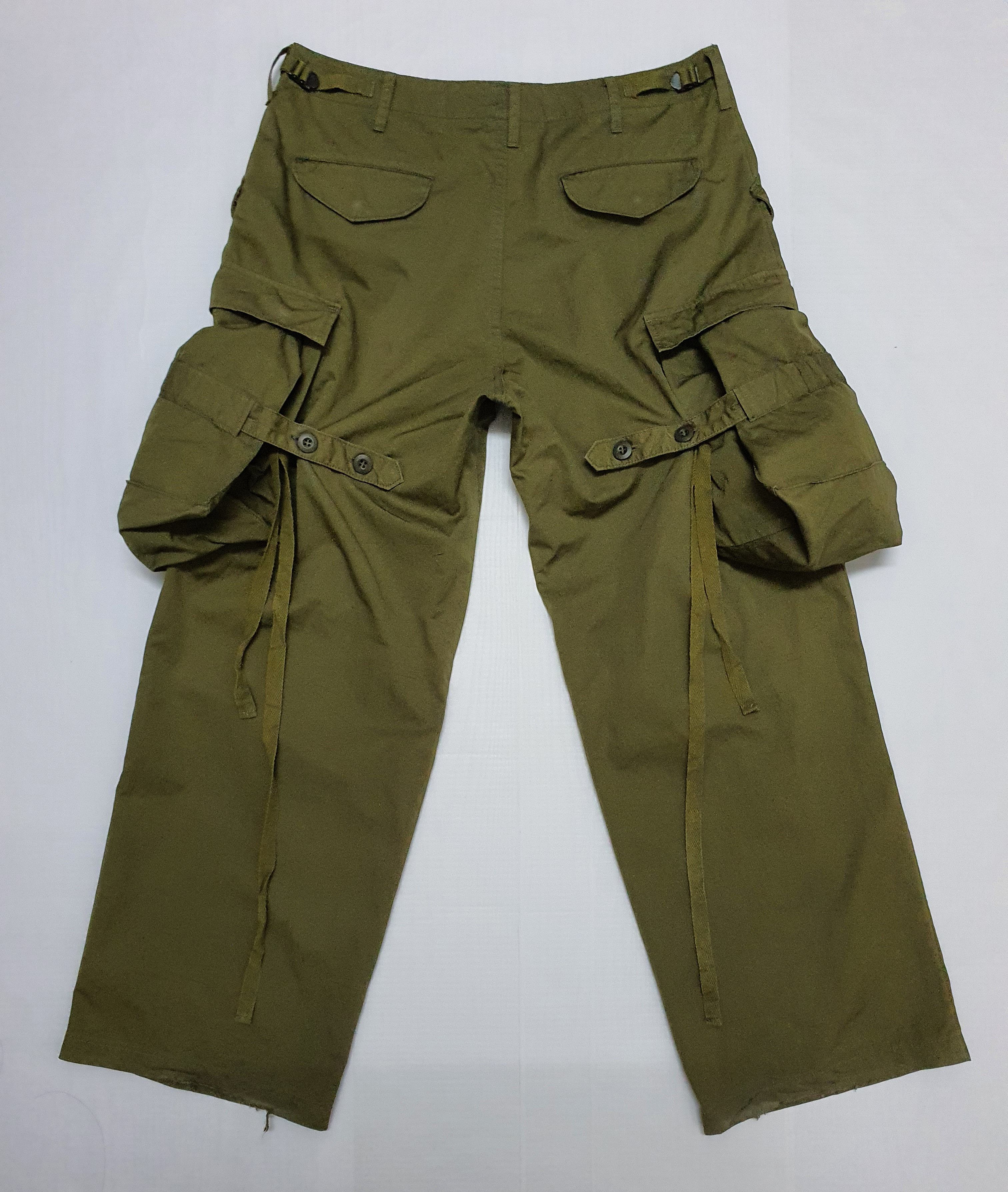 Japanese Brand Waist 31" TALKING ABOUT THE ABSTRACTION Green Cargo Pants. Size US 31 - 6 Thumbnail