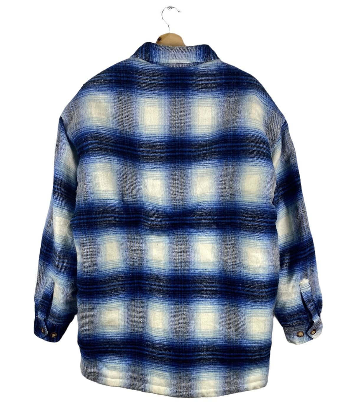 Flannel Vintage Andlo Shadow Plaid Sherpa Flannel Jacket Size US XL / EU 56 / 4 - 7 Thumbnail
