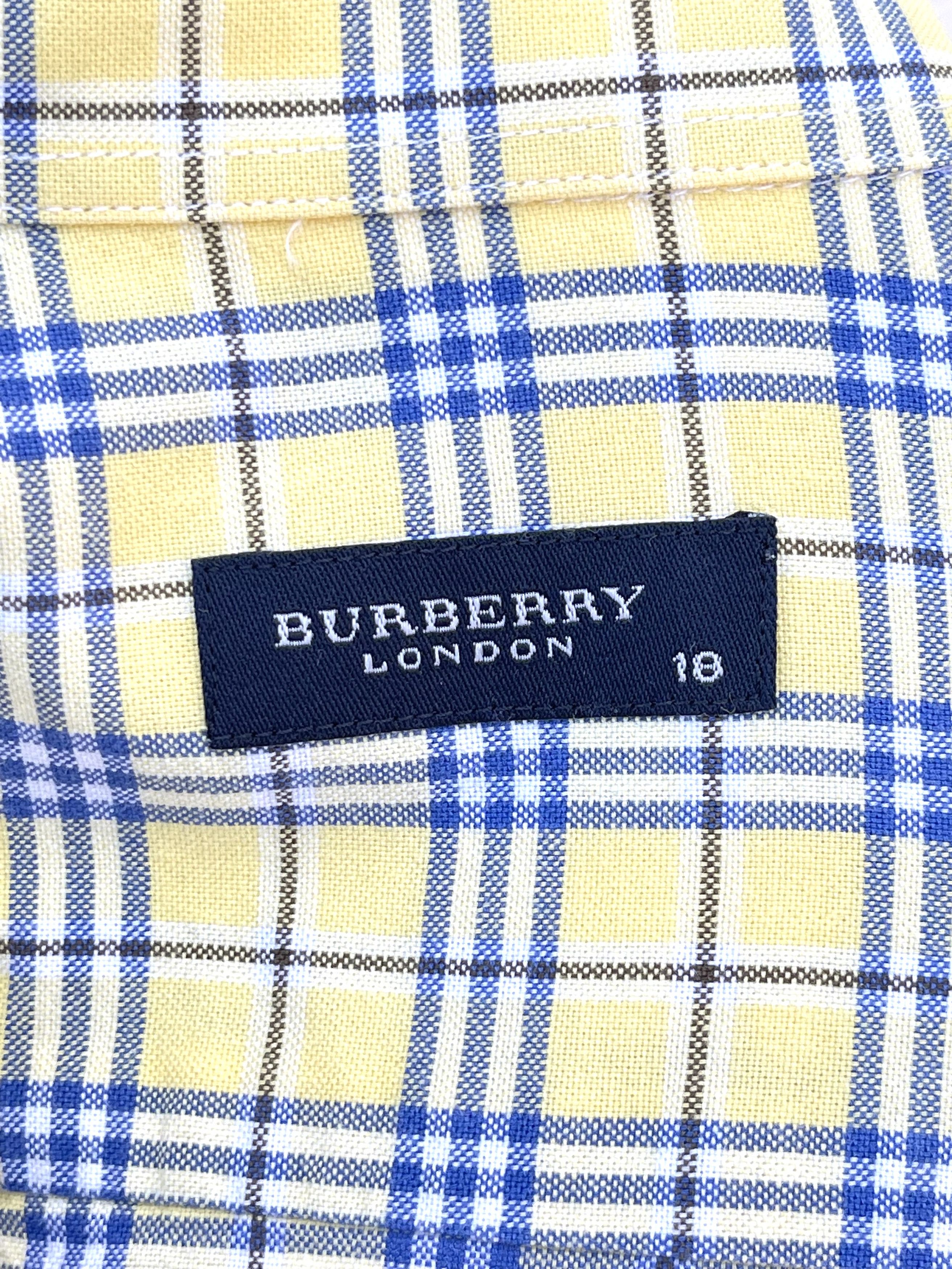 Burberry 🔥 Burberry London Novacheck yellow shirt size S Size US S / EU 44-46 / 1 - 5 Thumbnail