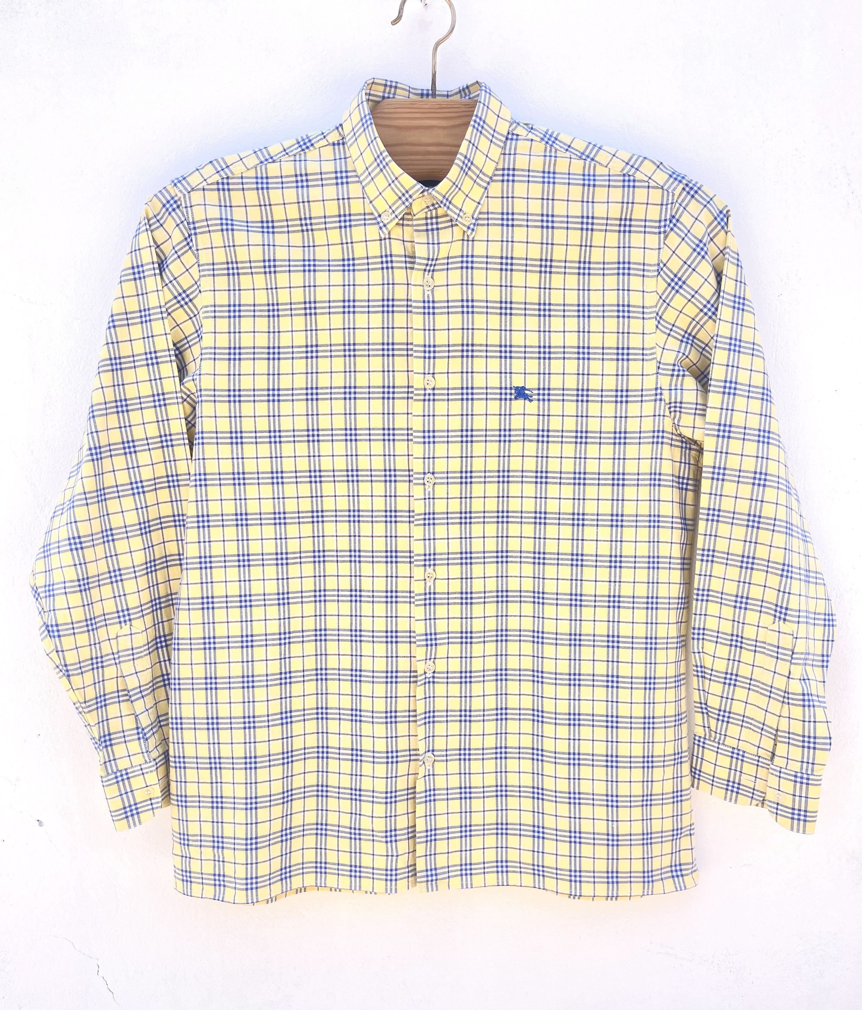 Burberry 🔥 Burberry London Novacheck yellow shirt size S Size US S / EU 44-46 / 1 - 1 Thumbnail