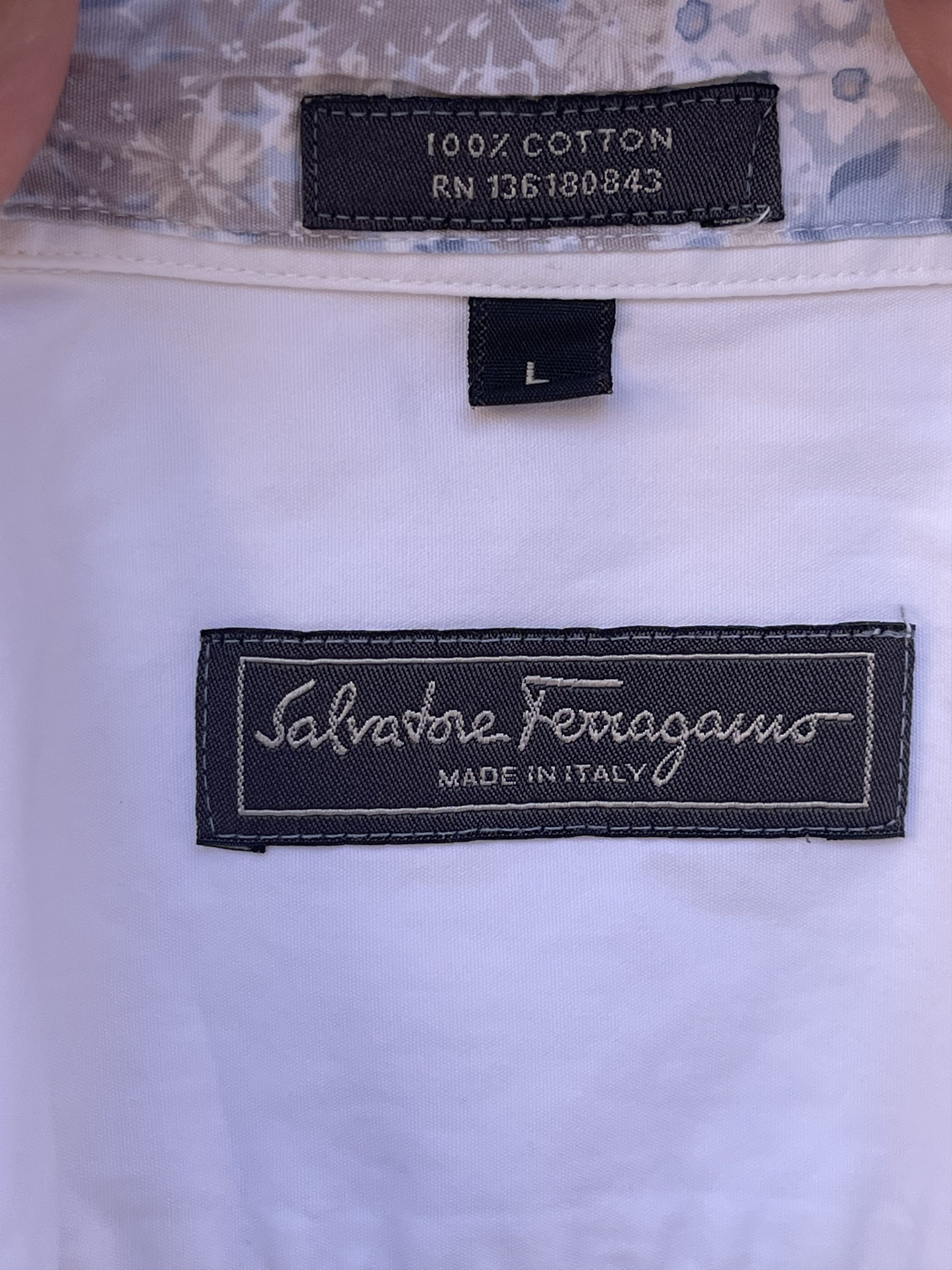 Salvatore Ferragamo 🔥 Salvatore Ferragamo slim white shirt size M Size US M / EU 48-50 / 2 - 7 Thumbnail