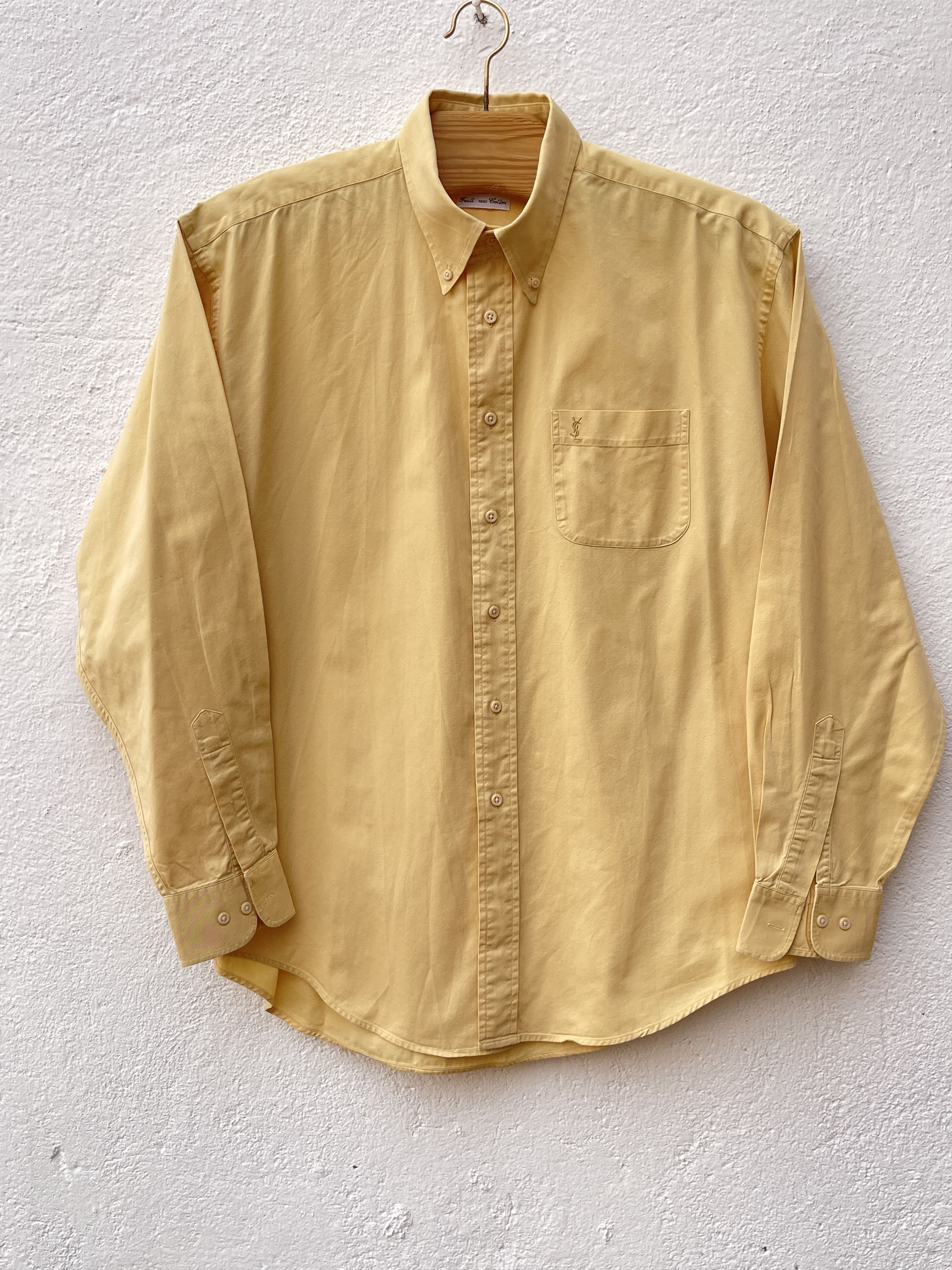 Yves Saint Laurent 🔥 yellow shirt YSL yves Saint Laurent size xL cotton Size US XL / EU 56 / 4 - 5 Thumbnail