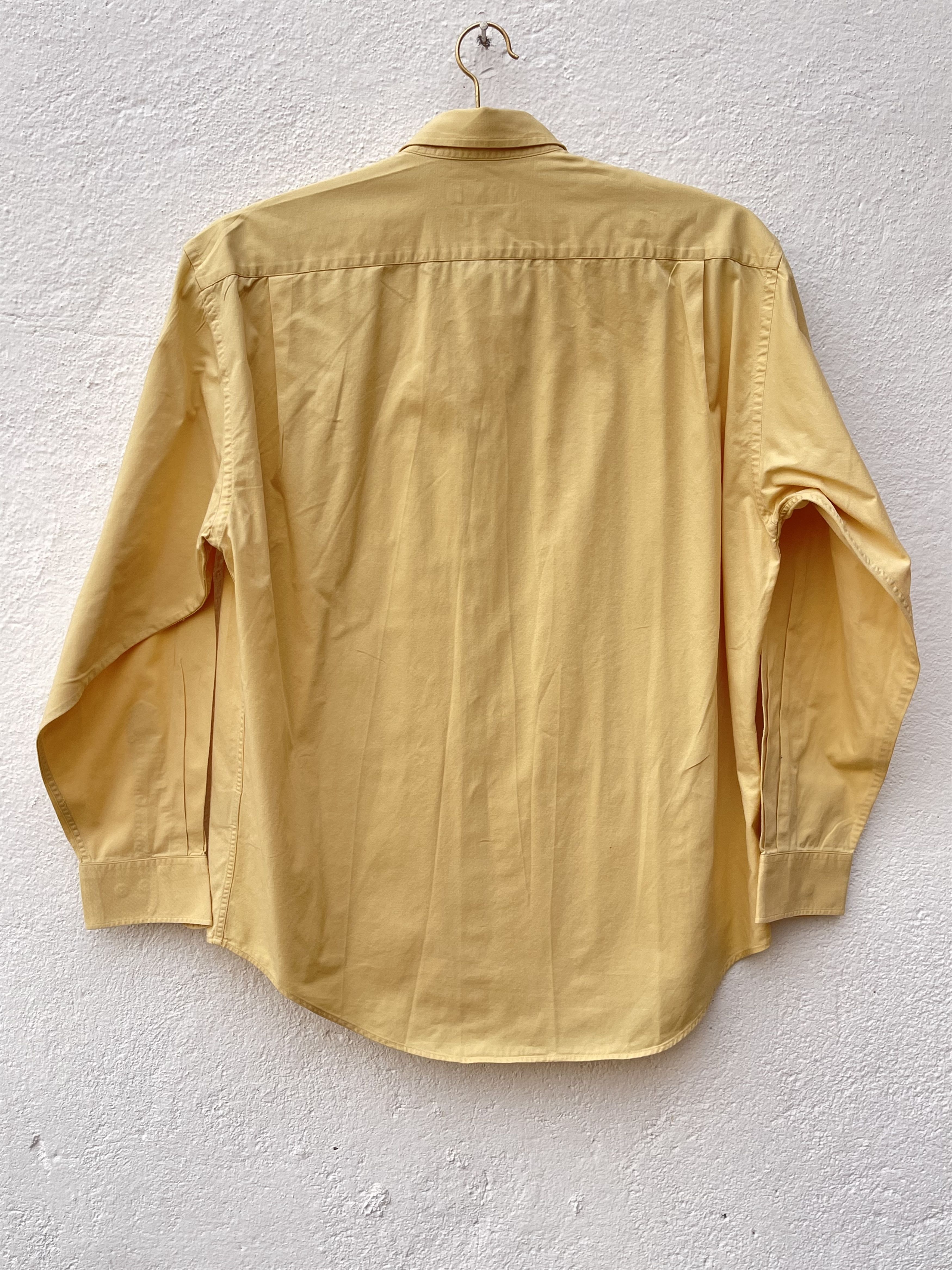 🔥 yellow shirt YSL yves Saint Laurent size xL cotton - Main Image