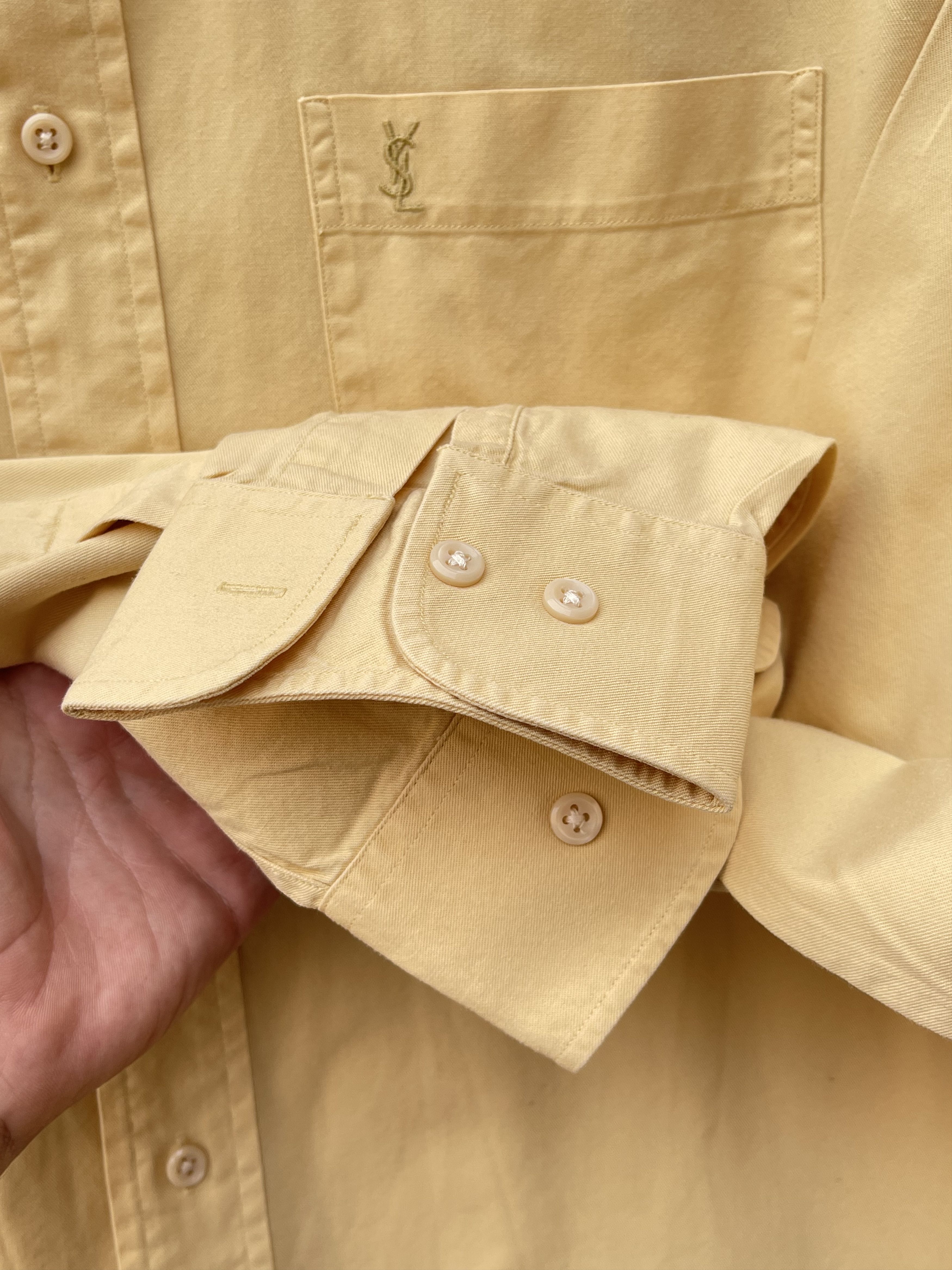 Yves Saint Laurent 🔥 yellow shirt YSL yves Saint Laurent size xL cotton Size US XL / EU 56 / 4 - 7 Thumbnail