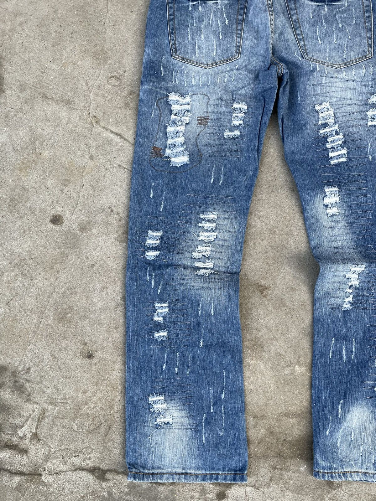 Japanese Brand × Vintage Vintage Japanese brand jeans cargo pants blue denim Size US 32 / EU 48 - 8 Thumbnail