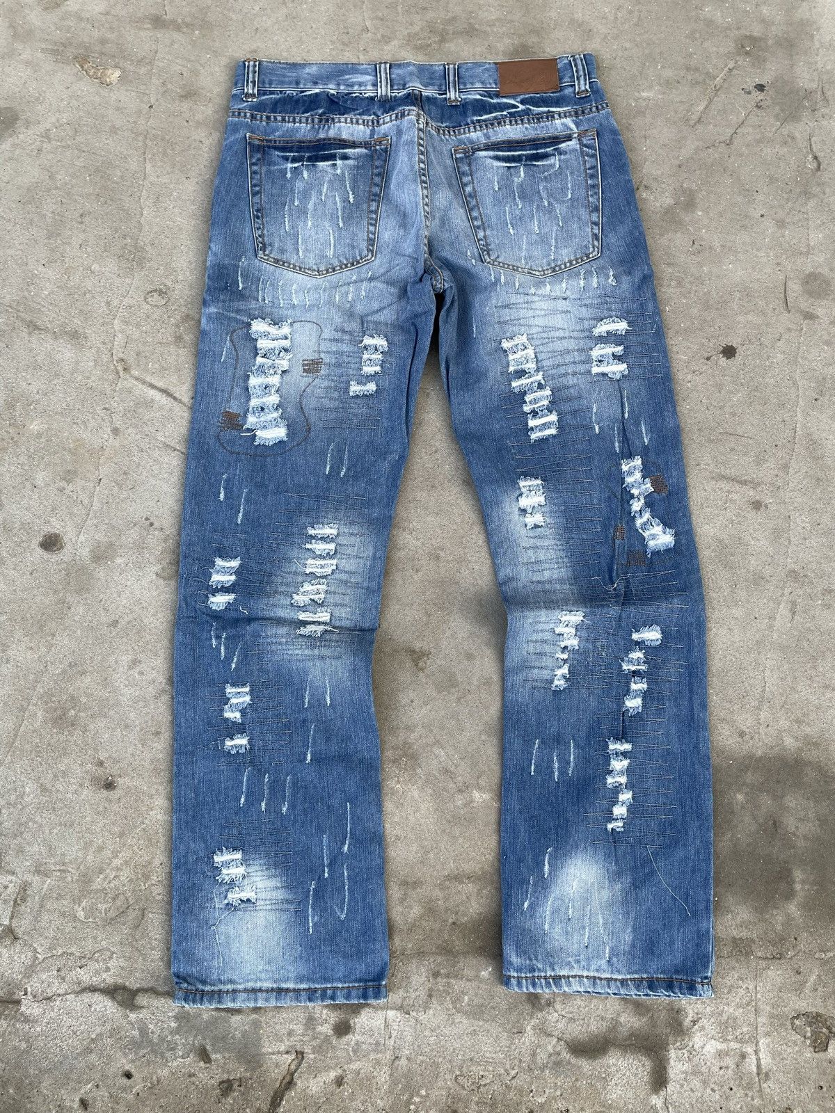 Japanese Brand × Vintage Vintage Japanese brand jeans cargo pants blue denim Size US 32 / EU 48 - 7 Thumbnail