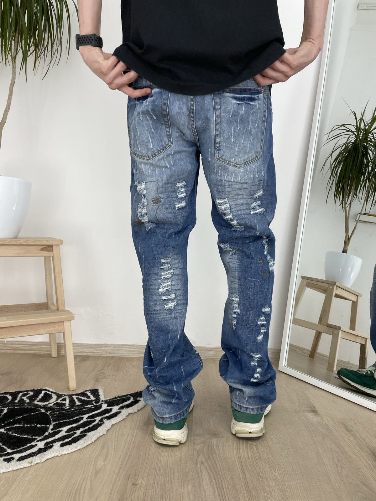 Japanese Brand × Vintage Vintage Japanese brand jeans cargo pants blue denim Size US 32 / EU 48 - 2 Thumbnail