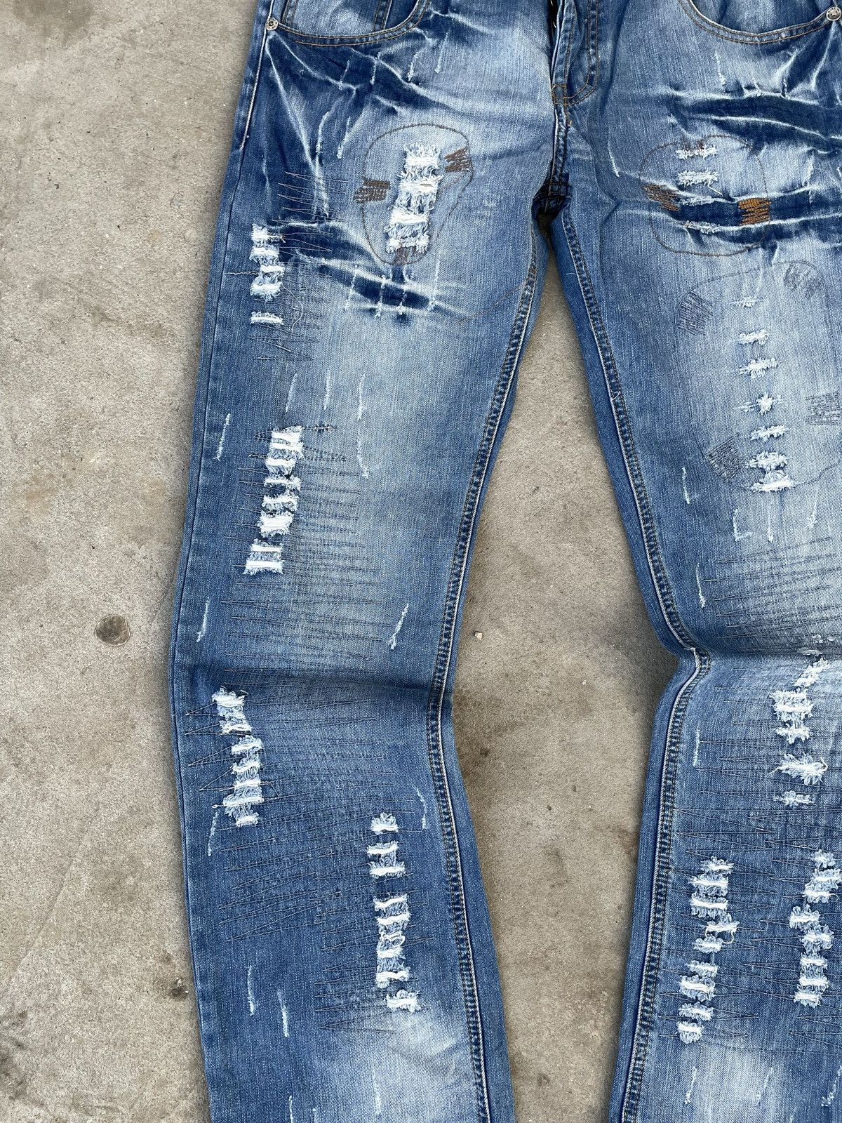 Japanese Brand × Vintage Vintage Japanese brand jeans cargo pants blue denim Size US 32 / EU 48 - 4 Thumbnail
